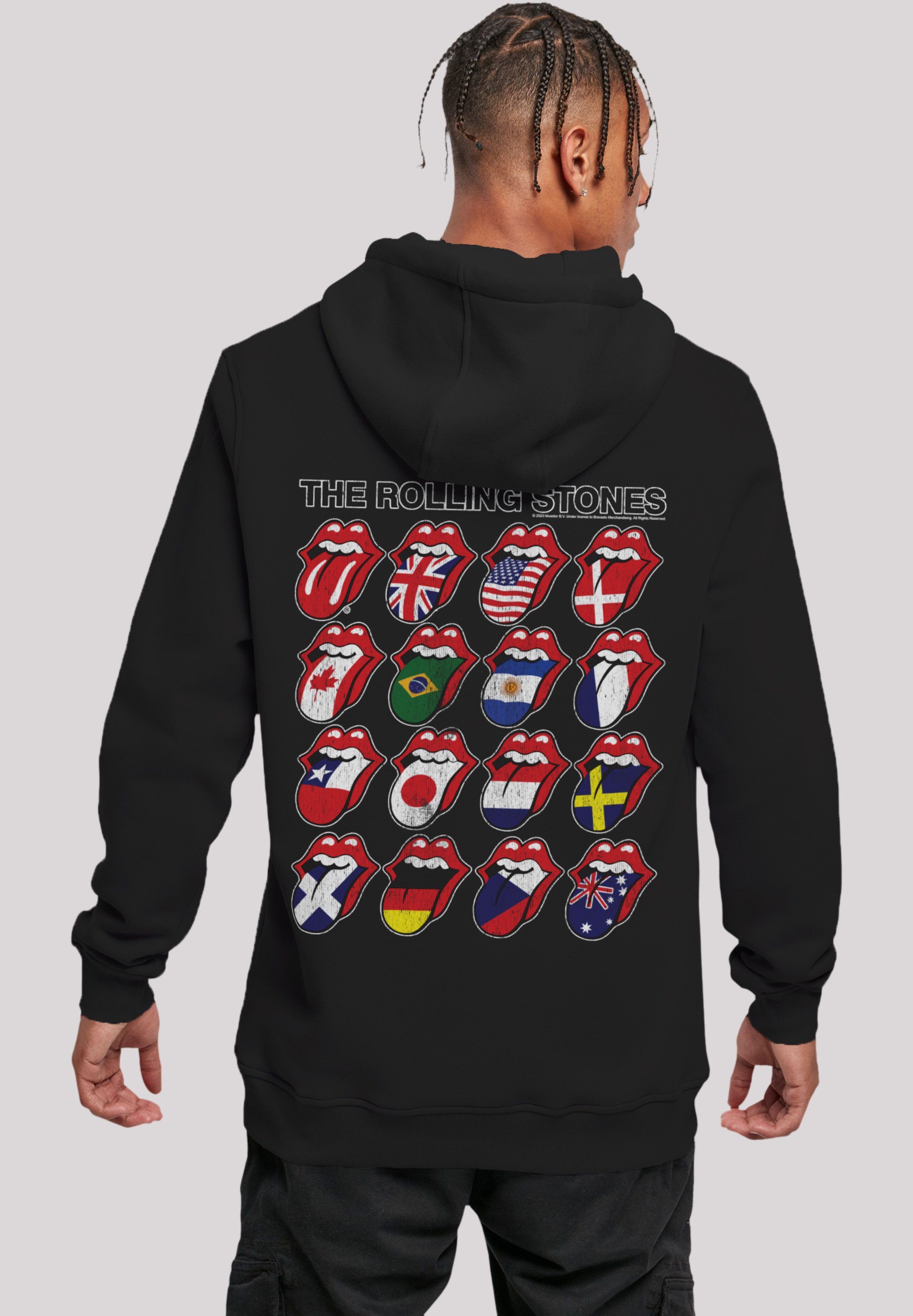 F4NT4STIC Kapuzenpullover The Rolling Stones Voodoo Lounge Tongues Musik,  Band, Logo, Verstellbare Kapuze und geräumige Kängurutasche | T-Shirts