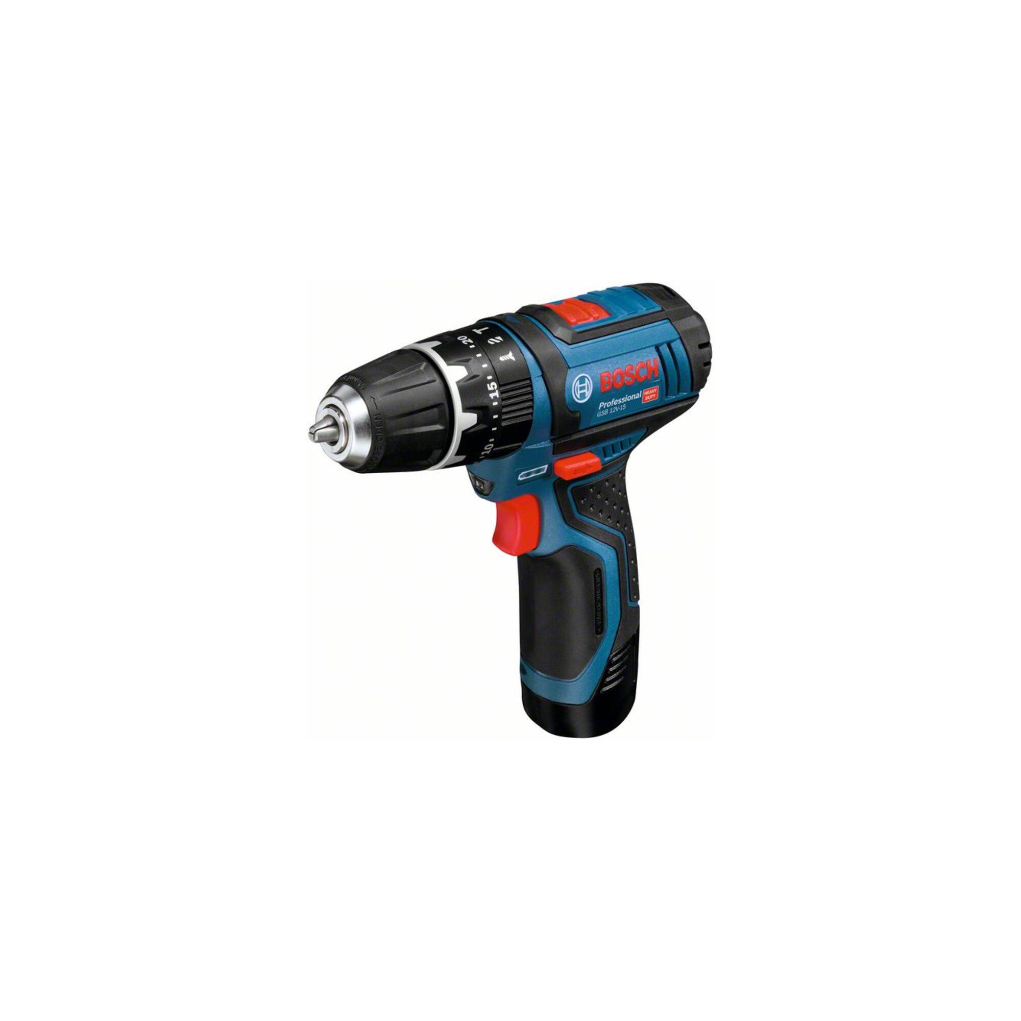 Bosch Professional Akku-Schlagbohrschrauber Bosch GSB 12V 15 Akku-Schlagbohrschrauber, 2x 2.0Ah, GAL 12V 20, Zubeh