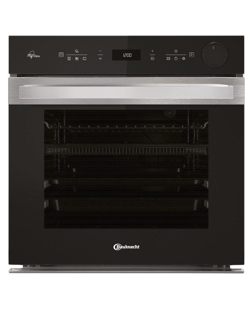 BAUKNECHT Backofen BIK5S DP8F2 ES, Pyrolyse-Selbstreinigung, Heißluftbackofen mit 44 Funktionen, AirFry Funktion, Soft Steam