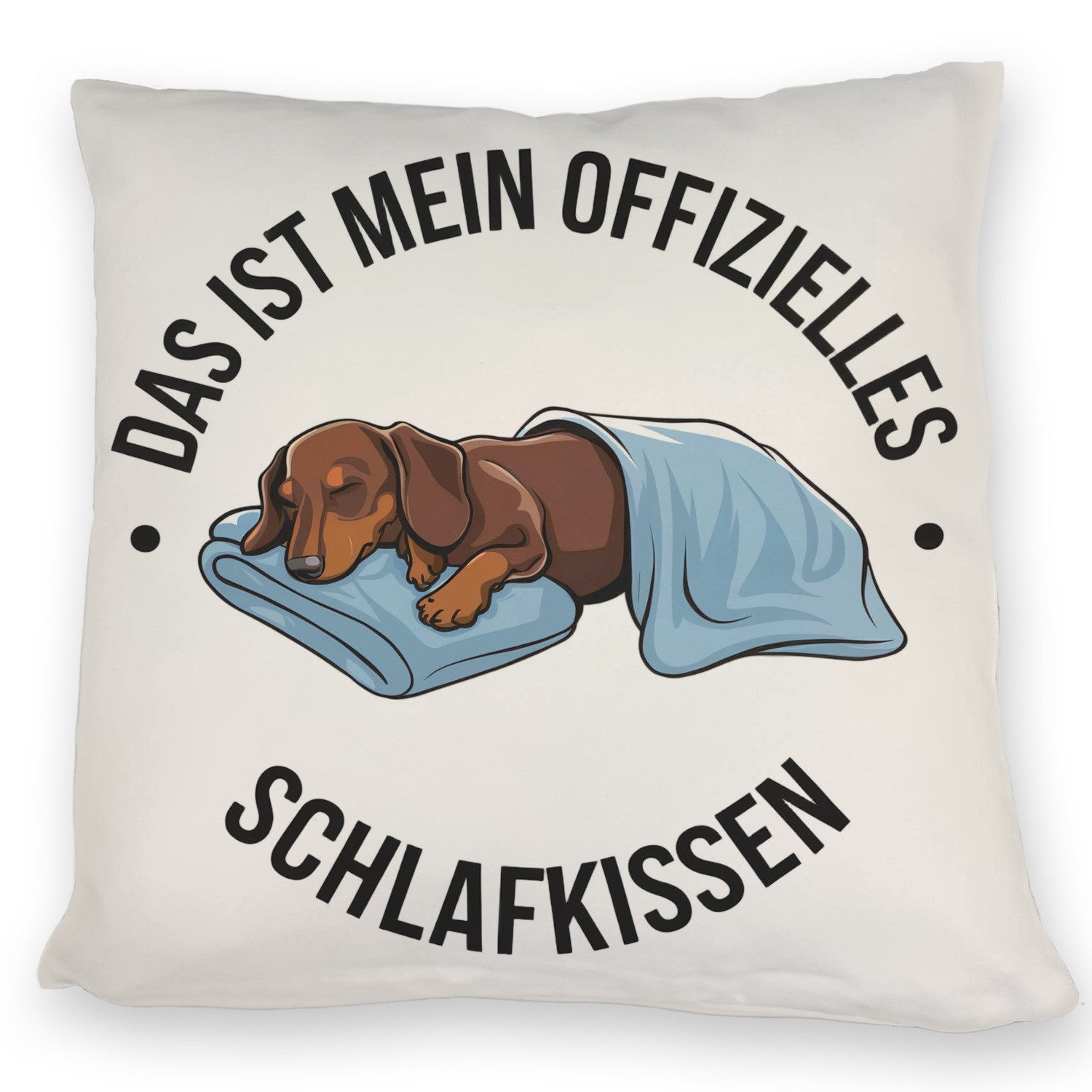 speecheese Dekokissen Schlafender Dackel - Mein SchlafKissen günstig online kaufen
