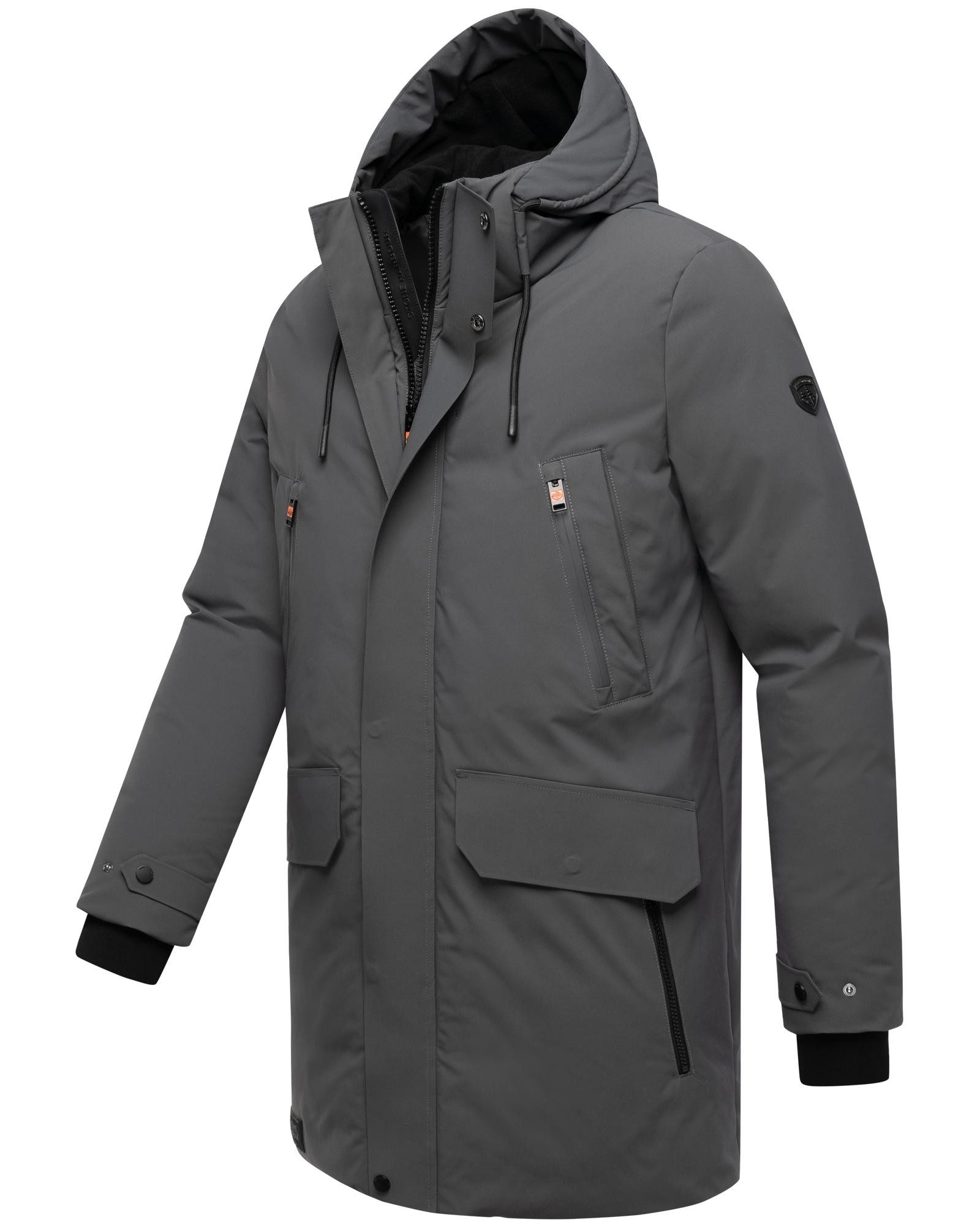Stone Harbour Wintermantel Kitraan XX Langer Herren Winterparka mit zahlreichen Taschen – Bild 2 von 5