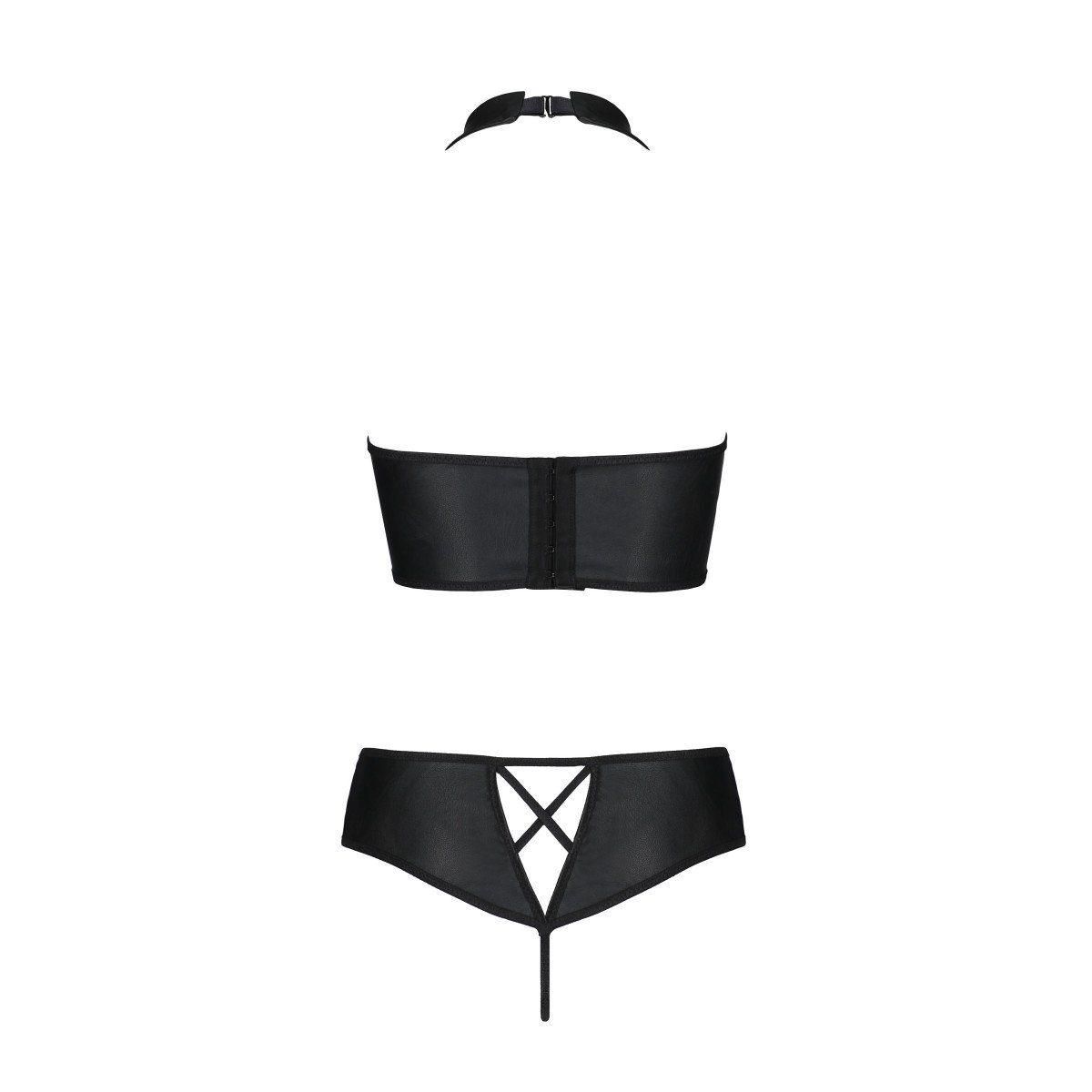 Passion-Exklusiv Set: black Schalen-BH set PE bikini (L/XL,S/M,XXL) - Nancy 2pcs
