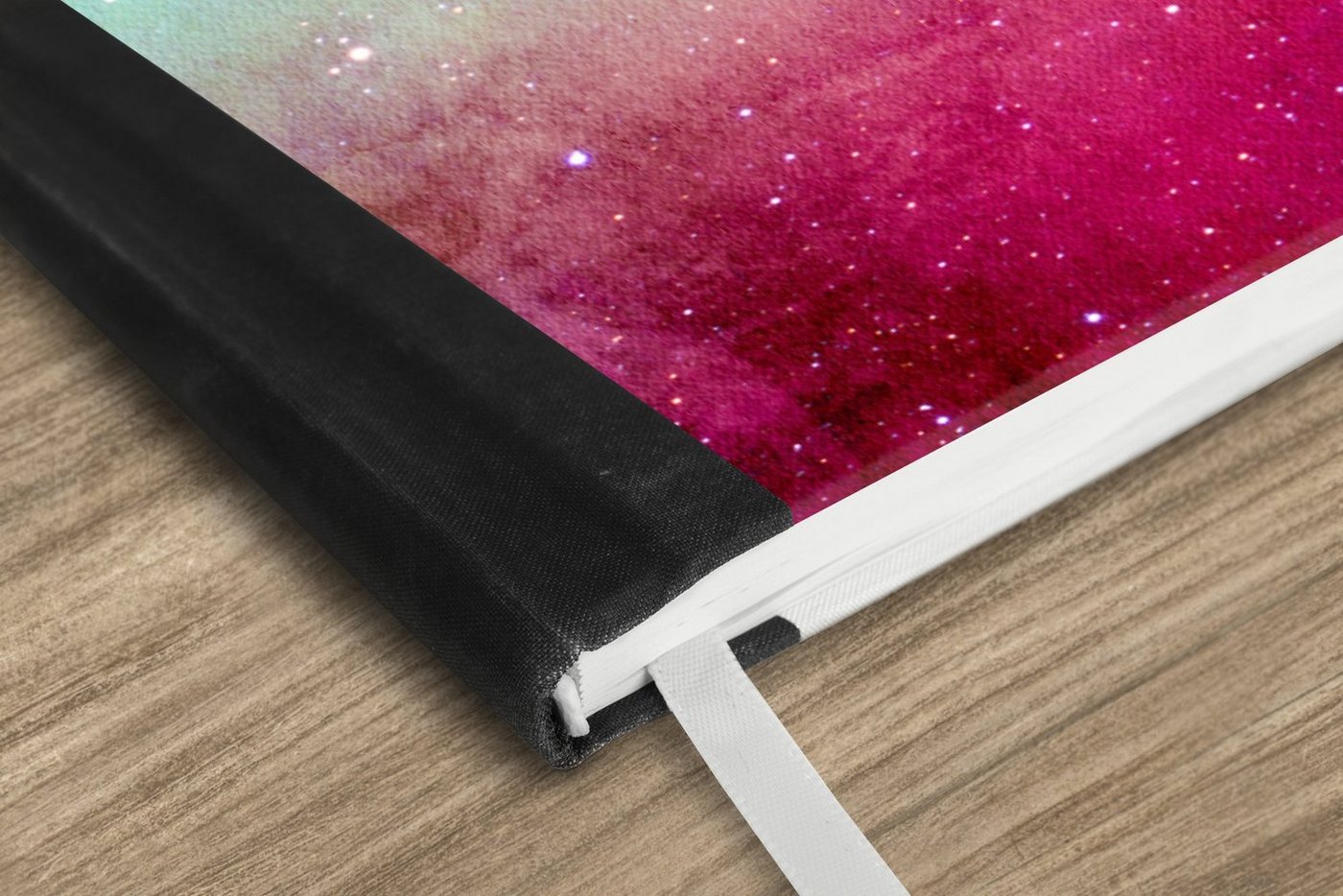 Thumbnail - MuchoWow Notizbuch Aquarell - Sternenhimmel - Rosa - Blau, Notebook, Notizblock a5, Tagebuch, Journal Liniert