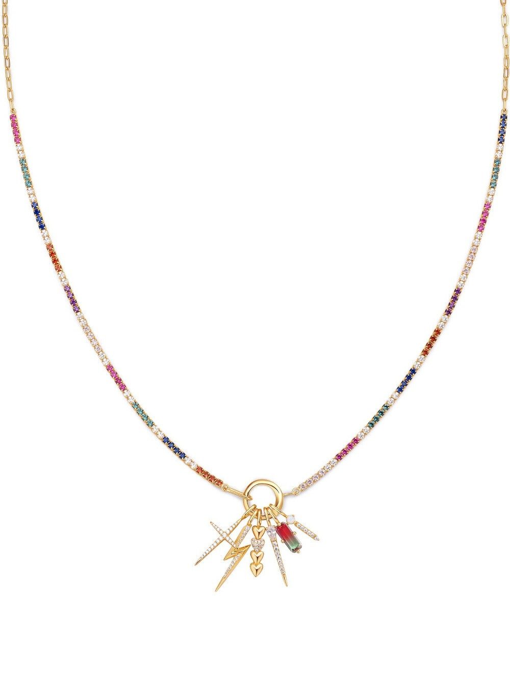 Ania Haie Kette mit Anhänger Ania Haie NST048-23 Set Halskette Rainbow Glow + 6 Anhänger