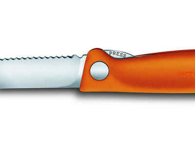 Victorinox Taschenmesser Swiss Classic Faltbares Овощные ножи, Wellensch., orange, Blister