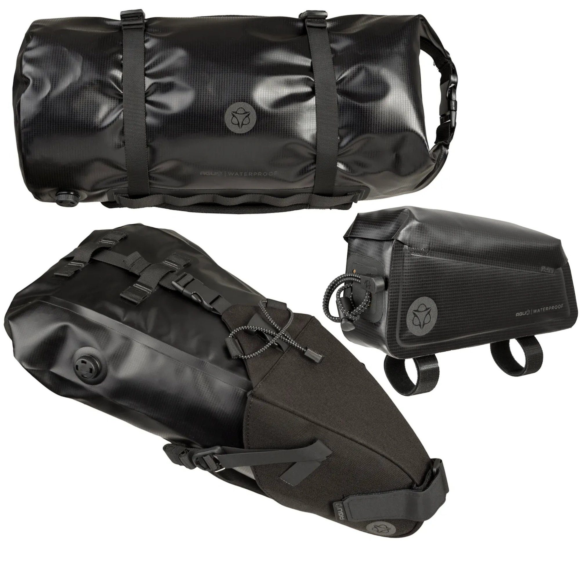 AGU Fahrradtasche Set Venture Extreme Lenkertasche + Rahmentasche + Seat Pack