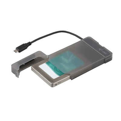 I-TEC Festplatten-Gehäuse MySafe USB-C Easy, für 2.5" SATA HDD SSD I/II/III Transparent