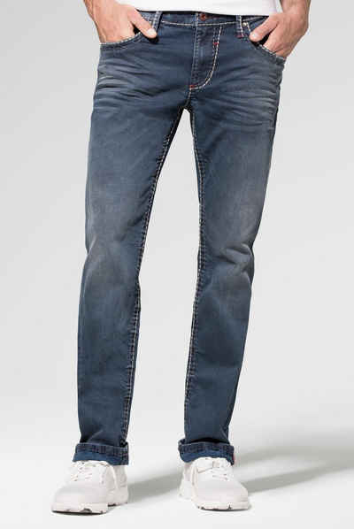 CAMP DAVID Regular-fit-Jeans Münztasche mit Ziernaht