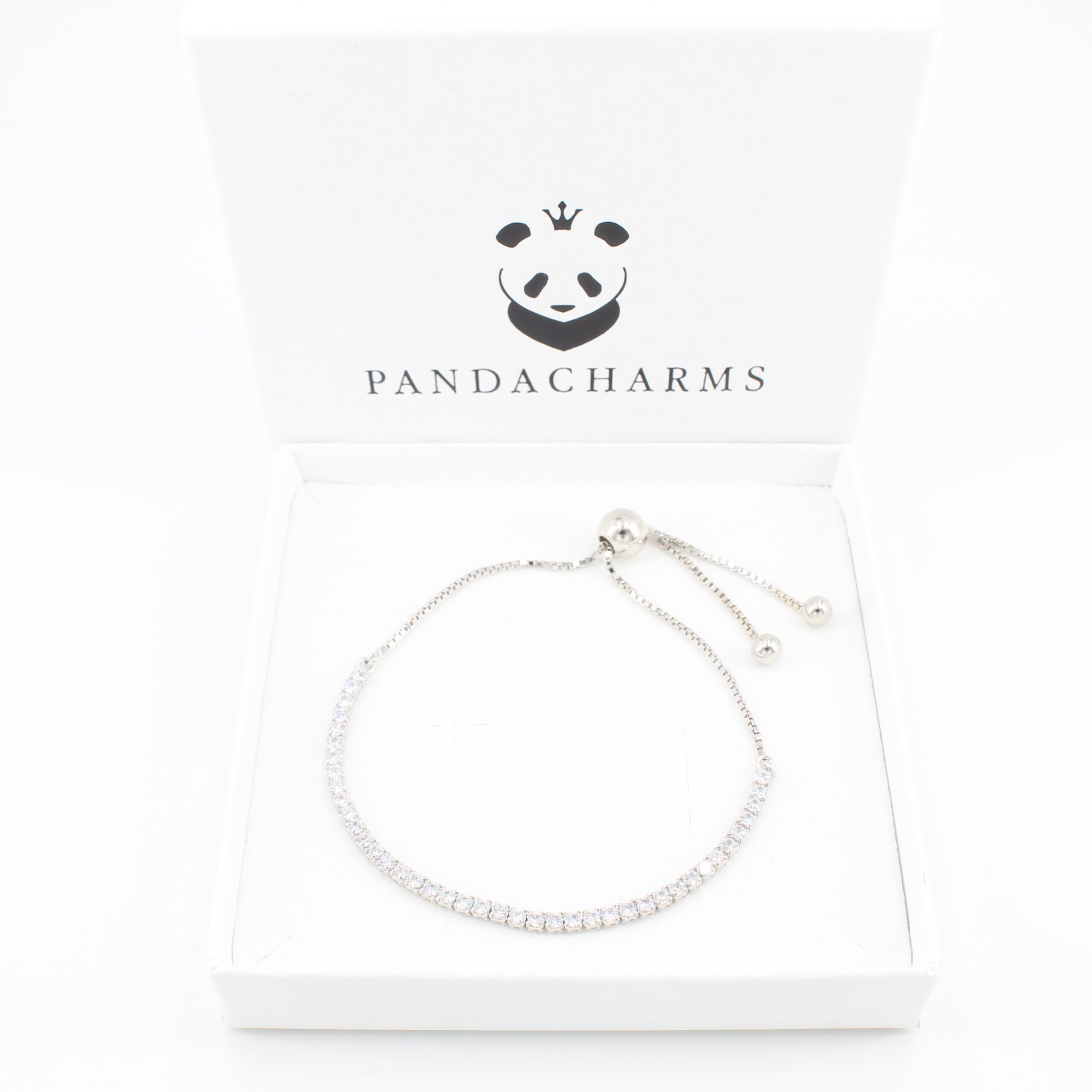 PANDACHARMS Tennisarmband 925er Sterling Silber mit Zirkonia Steinen, Länge günstig online kaufen