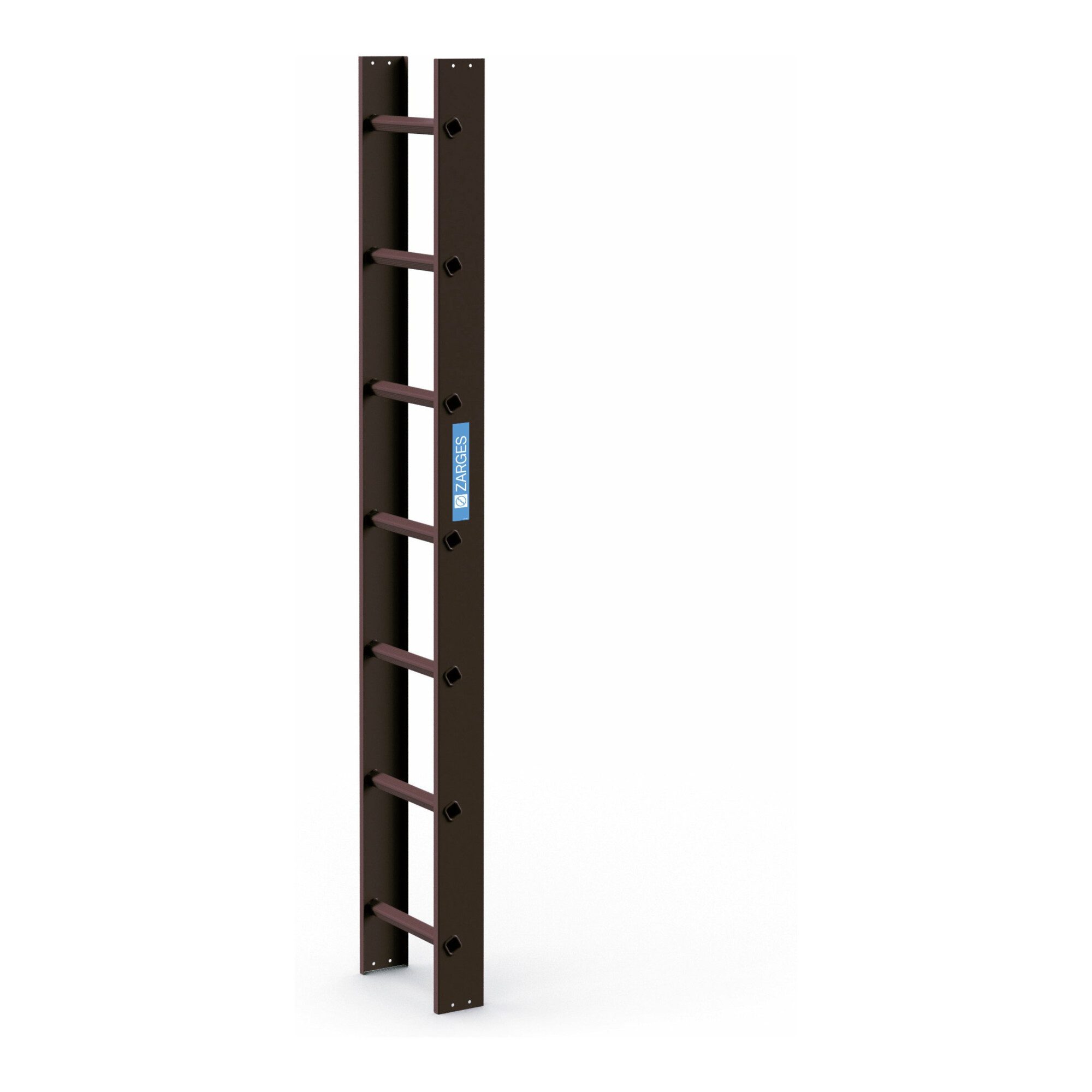 Zarges Dachleiter ZARGES Dachleiter 2.0 m Braun 7 Sprossen