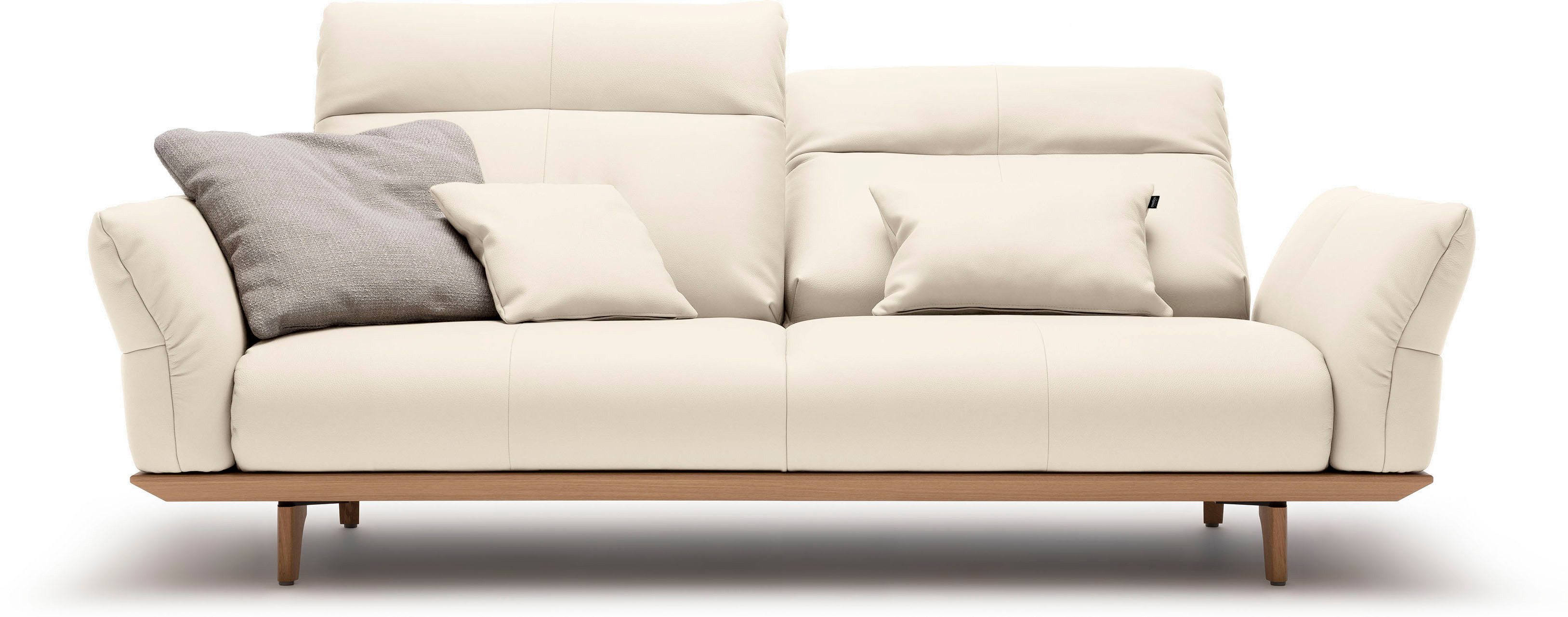 Creation BY ROLF BENZ 3-Sitzer CR.460, Sockel in Eiche, Füße Eiche natur, Breite 208 cm