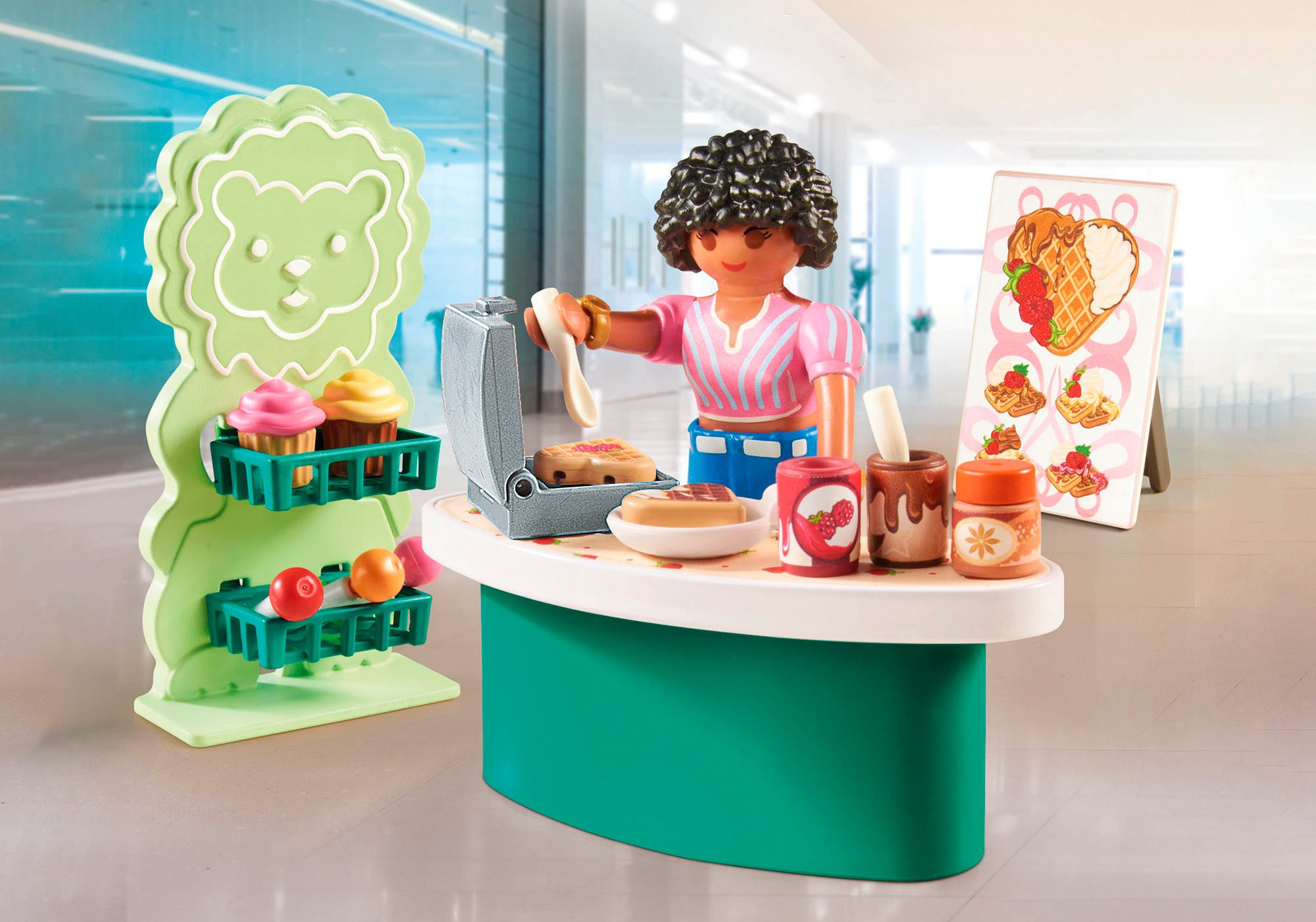 Playmobil® Süßigkeitenstand (71540), My Life Konstruktions-Spielset, (34 St), Made in Europe