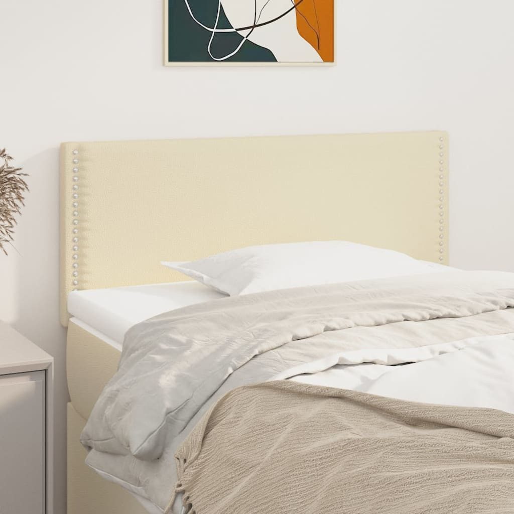 vidaXL Kopfteil Kopfteil Creme 100x5x78/88 cm günstig online kaufen