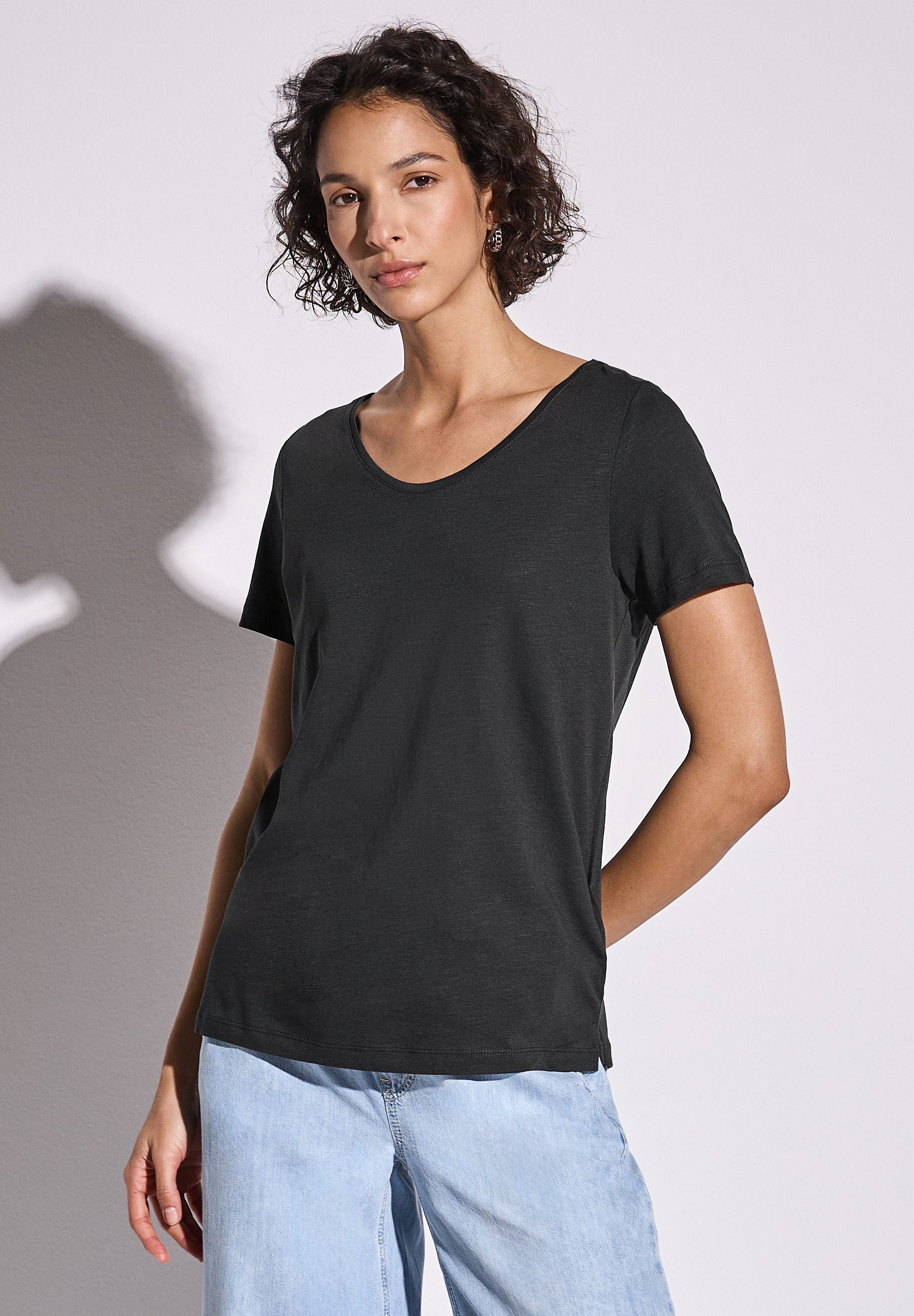 STREET ONE V-Shirt mit V-Ausschnitt günstig online kaufen