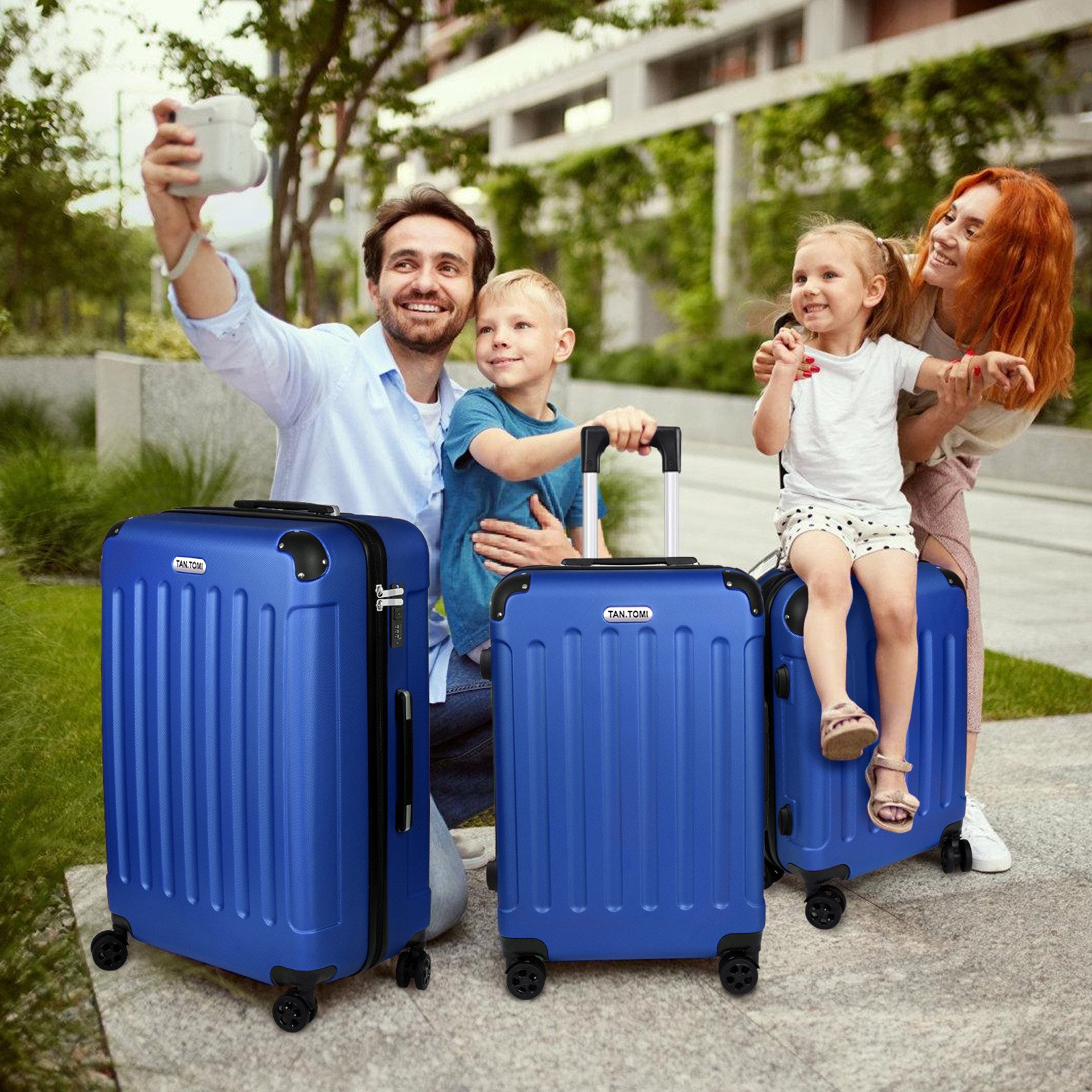 TAN.TOMI Handgepäckkoffer Koffer Trolley Rollkoffer Reisekoffer Handgepäck günstig online kaufen