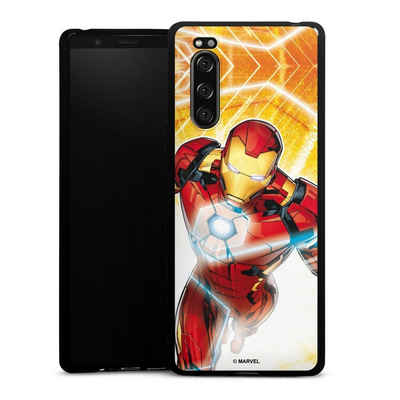 DeinDesign Handyhülle Iron Man on Fire, Sony Xperia 5 Silikon Hülle Bumper Case Handy Schutzhülle