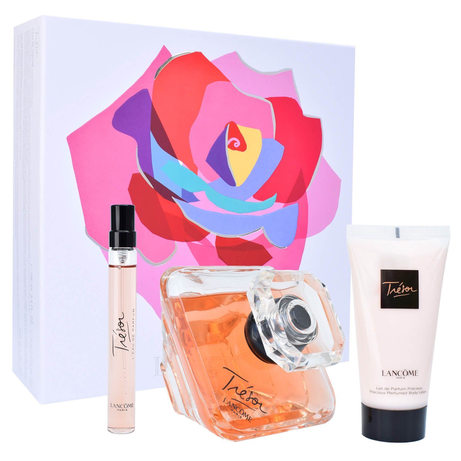 LANCOME Duft-Set Tresor Eau de Parfum 100 ml + 10 ml Stick + 50 ml Bodylotion