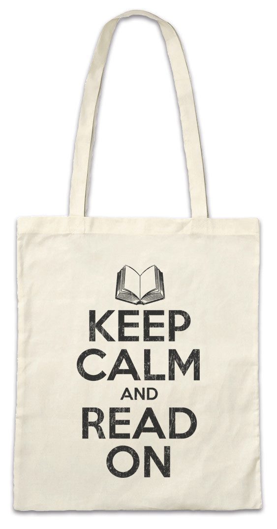 Urban Backwoods Beuteltasche Keep Calm And Read On Stofftasche Nerd Geek Bücher Books Love Liebe (1-tlg), Lesen Reading Lehrer Teacher