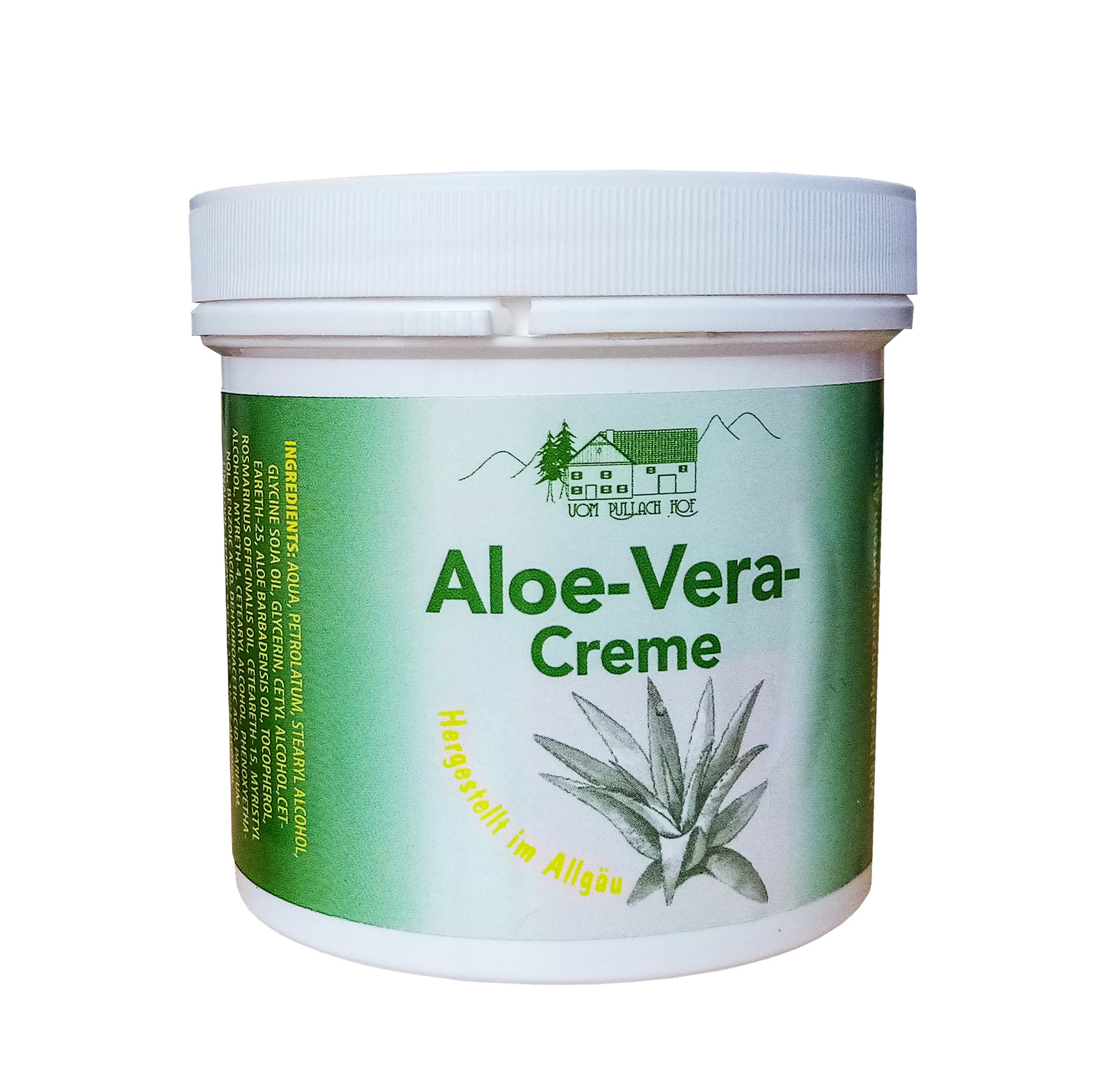 Feuchtigkeitscreme Pflege Körperpflege Hof Pullach 53, Feuchtigkeitscreme ALOE Hautpflege VERA CREME Balsam Haut Körper vom Salbe ALLGÄU 250ml