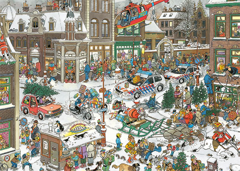 Jan van Haasteren Puzzle Jan van Haasteren Weihnachten 1000 Teile Puzzle, 1 günstig online kaufen