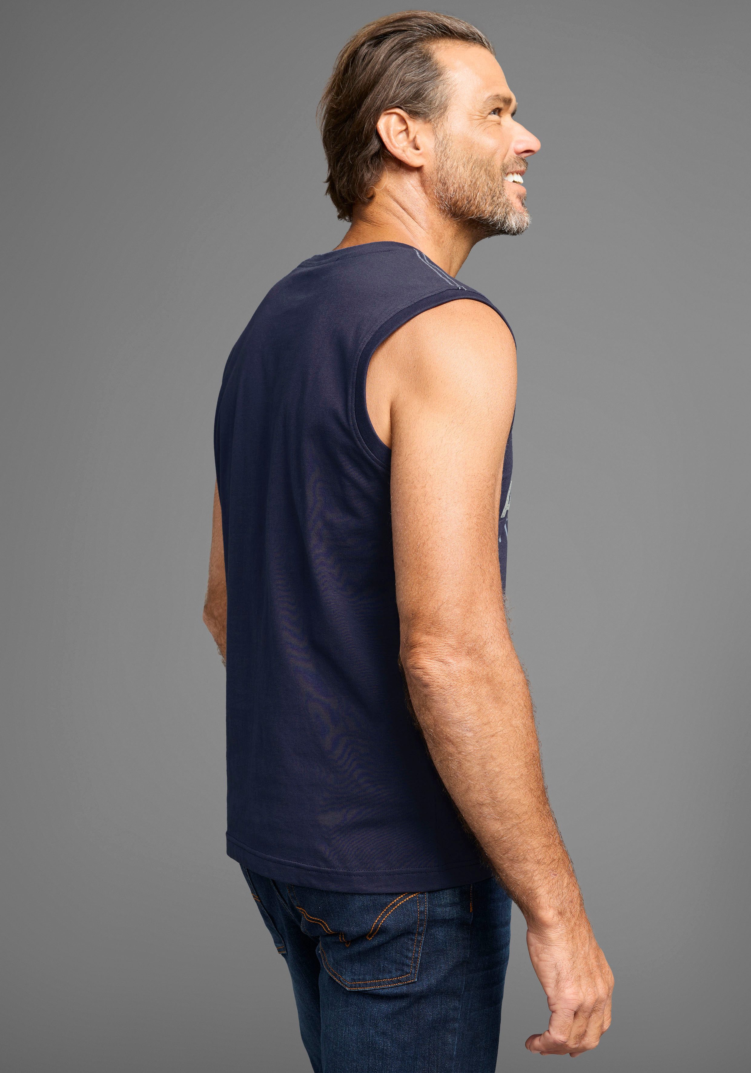 Man's World Muscleshirt ohne Ärmel, bedruckt, günstig online kaufen