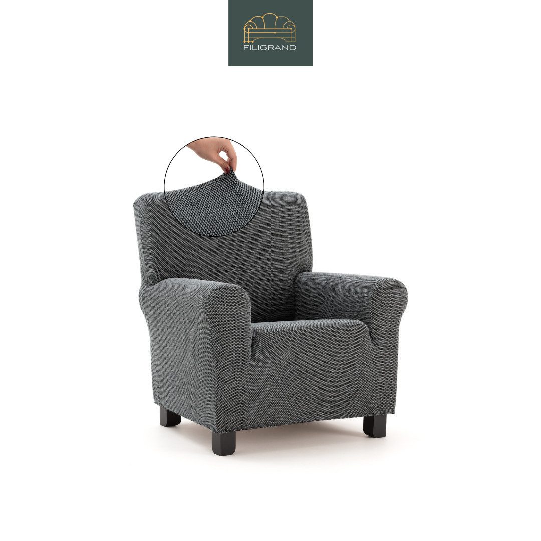 Belmarti Sesselhusse luxuriöser und edler Sesselbezug, Chenille Oberfläche, hochwertiges und langlebiges Material, made in Spain