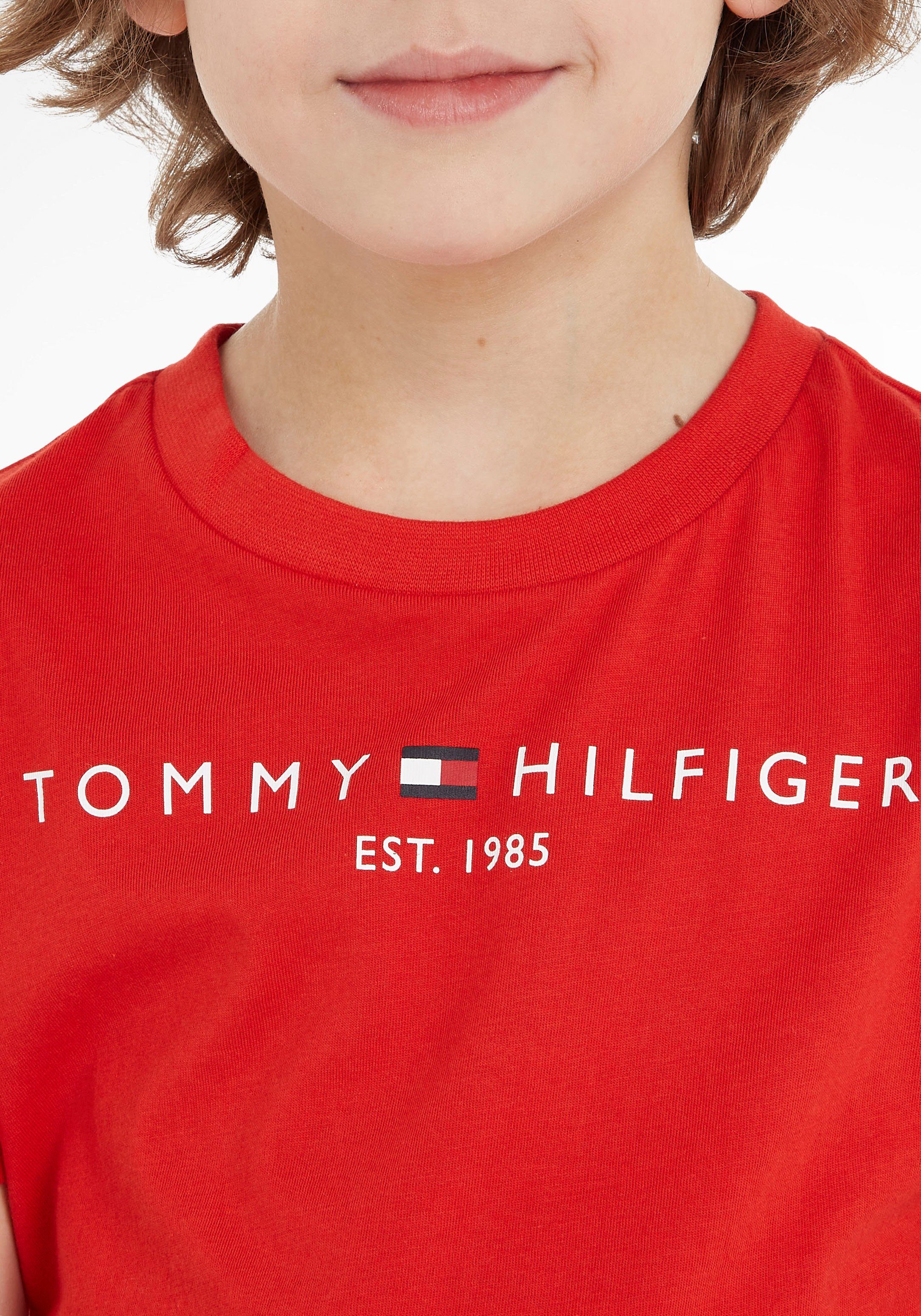 Mädchen TEE und Kinder T-Shirt Hilfiger ESSENTIAL Tommy Junior Kids MiniMe,für Jungen