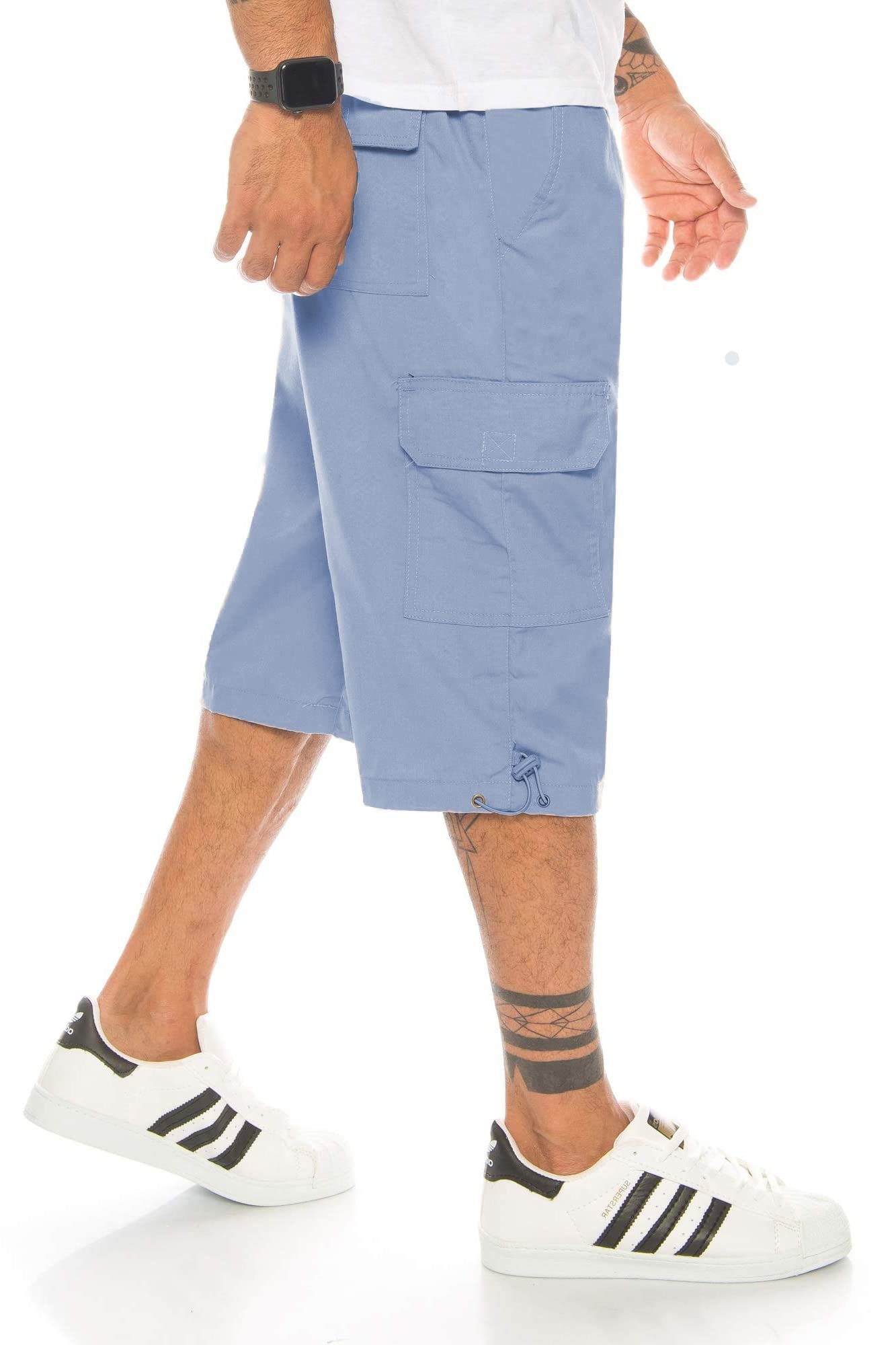 Kendindza Collection Cargoshorts Bermuda Shorts Herren Kurze Hose Herren 3/4 Hose Cargo Shorts Kurze Hose Herren Cargoshorts Herren Sommer Stretch Gummibund