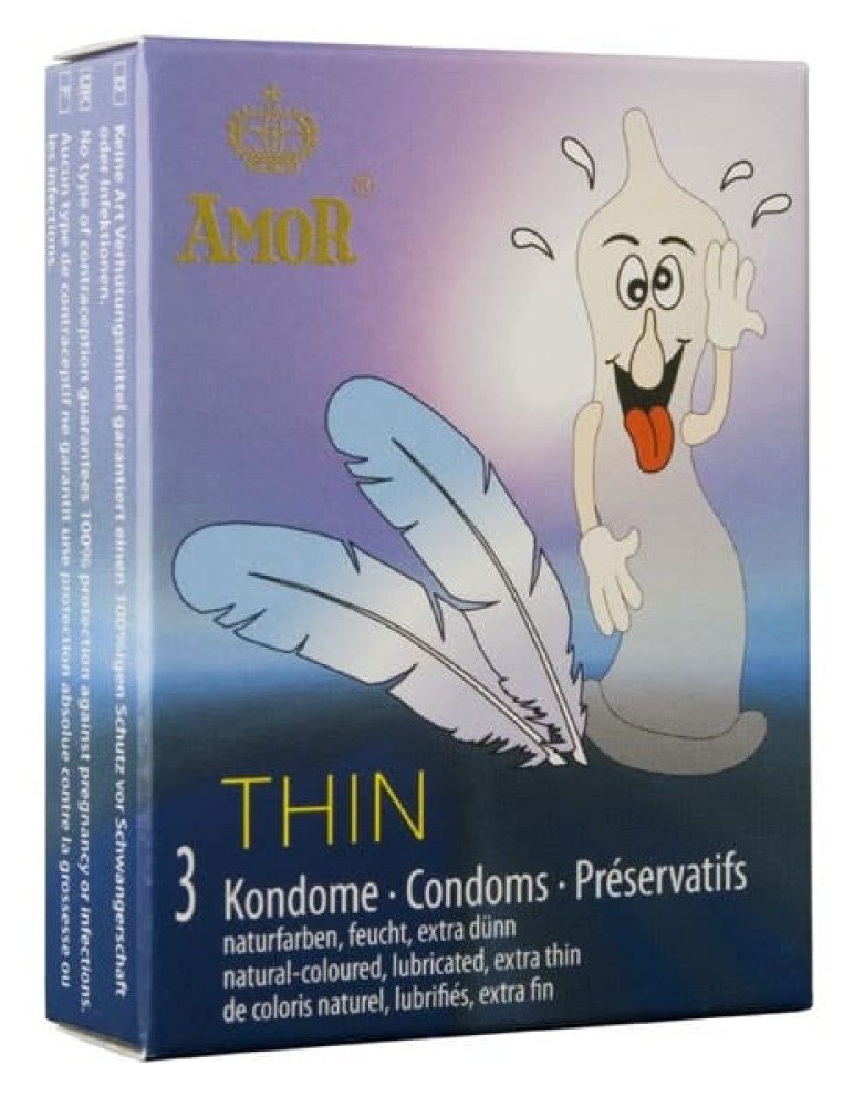 Amor Kondome AMOR Thin / 3 pcs content, 1 St., dünn