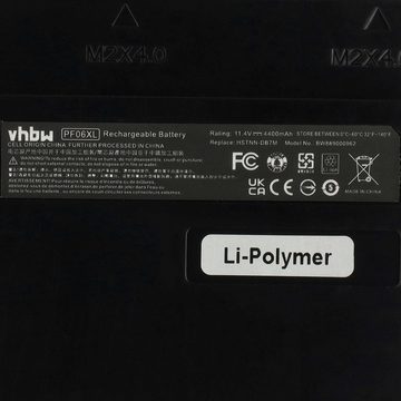 vhbw kompatibel mit HP Omen 17-W109NG, 17-W108NG, 17-W107UR, 17-W108UR, Laptop-Akku Li-Polymer 4400 mAh (11,4 V)