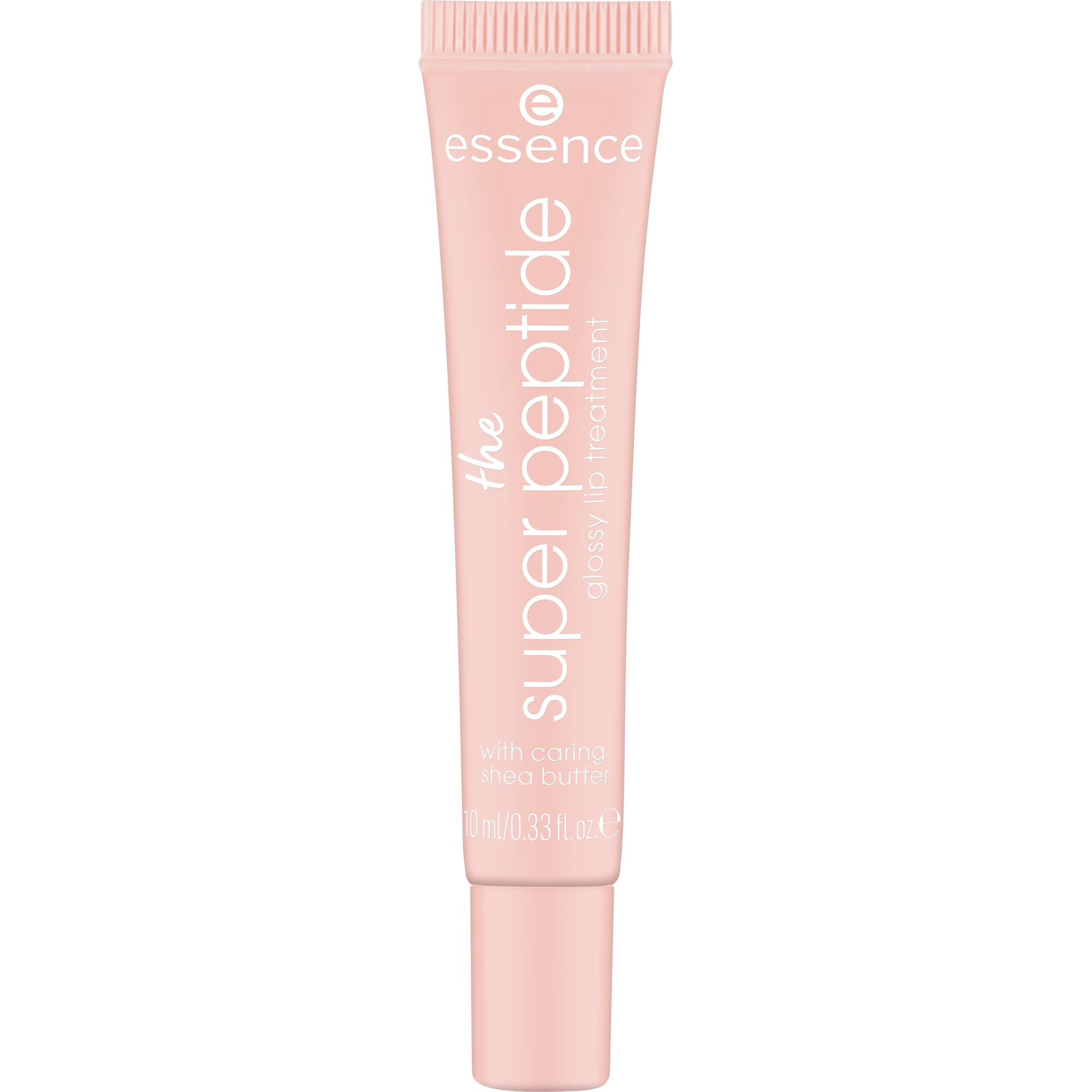 Essence Lipgloss THE SUPER PEPTIDE GLOSSY LIP TREATMENT, 3-tlg., mit milchig glänzender Textur