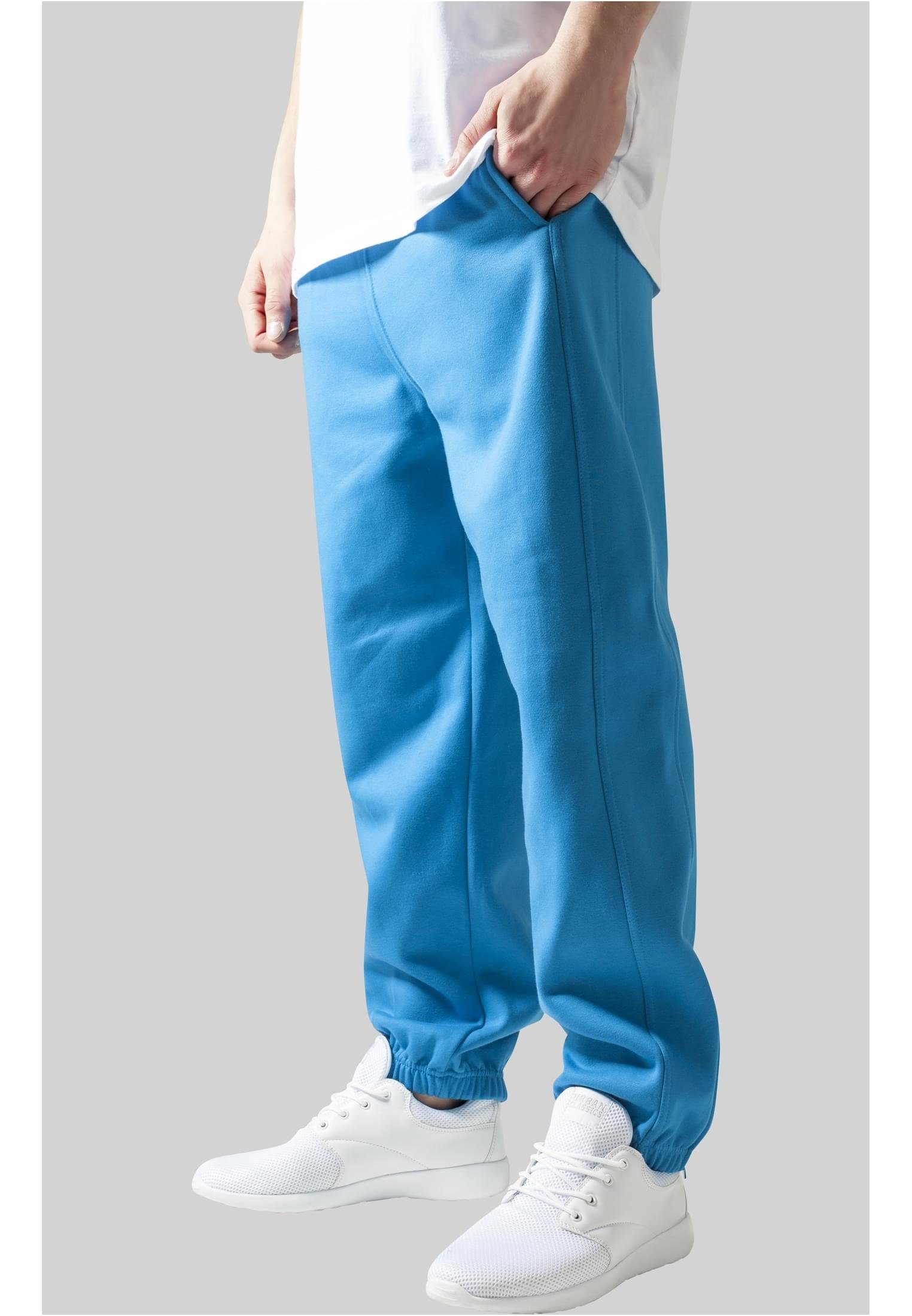 URBAN CLASSICS Stoffhose Herren Sweatpants (1-tlg) turquoise