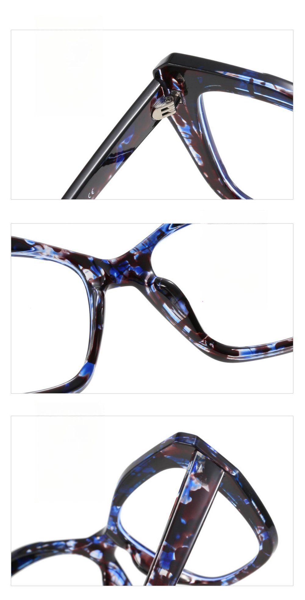 PACIEA Brille Cat Blaulichtfilter UV Farbblocking Reduzieren Augenbelastung Eye braun