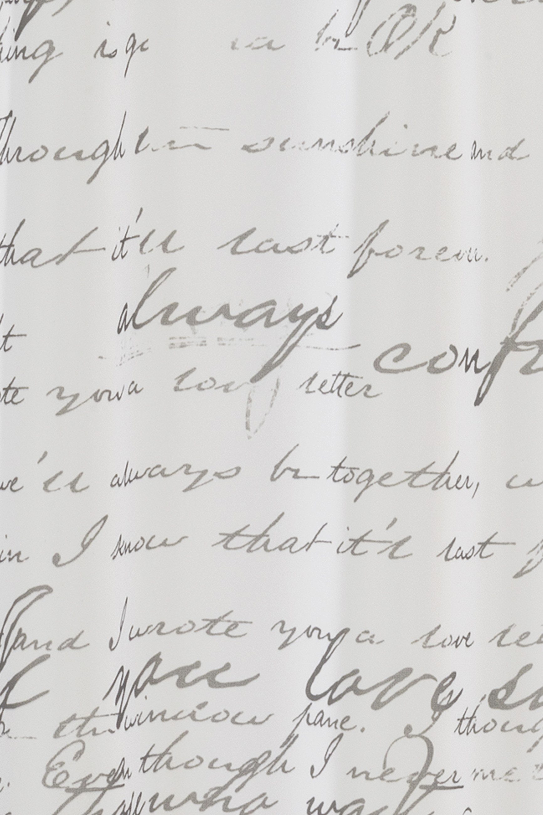 ELBERSDRUCKE Scheibengardine Bistrogardine Loveletter weiß-schwarz halbtran günstig online kaufen