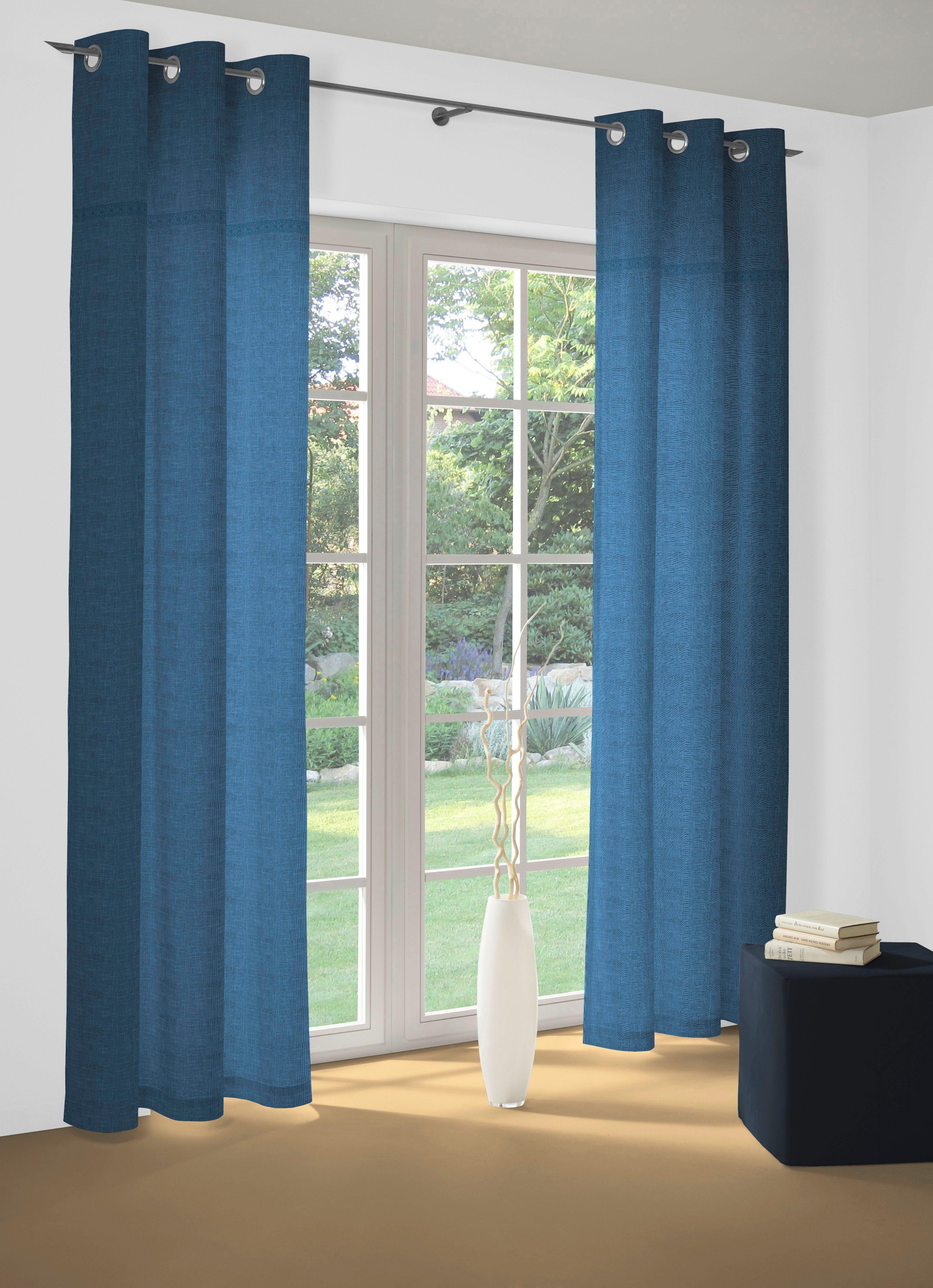 Wirth Vorhang Wiessee (1 St), Ösen, blickdicht, Jacquard