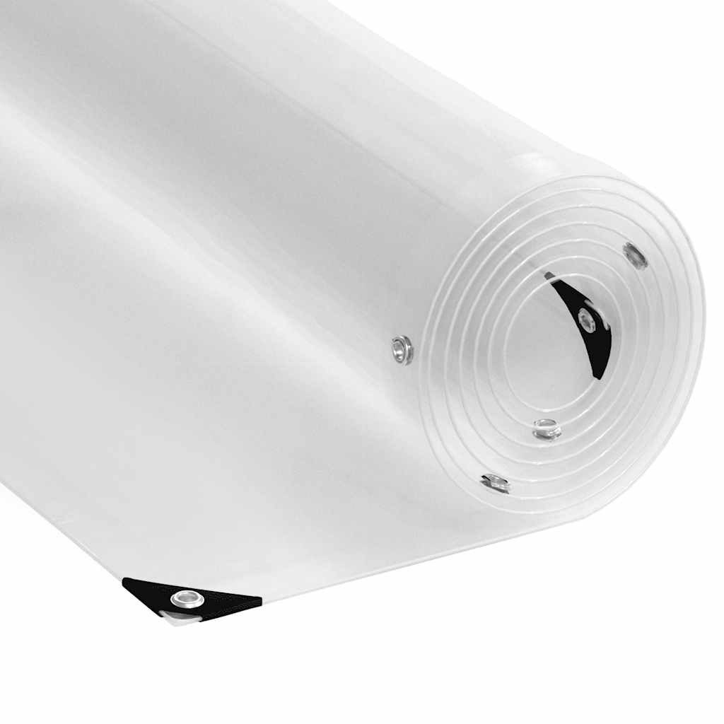 vidaXL Schutzplane 4 mÂ² Transparente Plane mit Ösen 1x4 m PVC