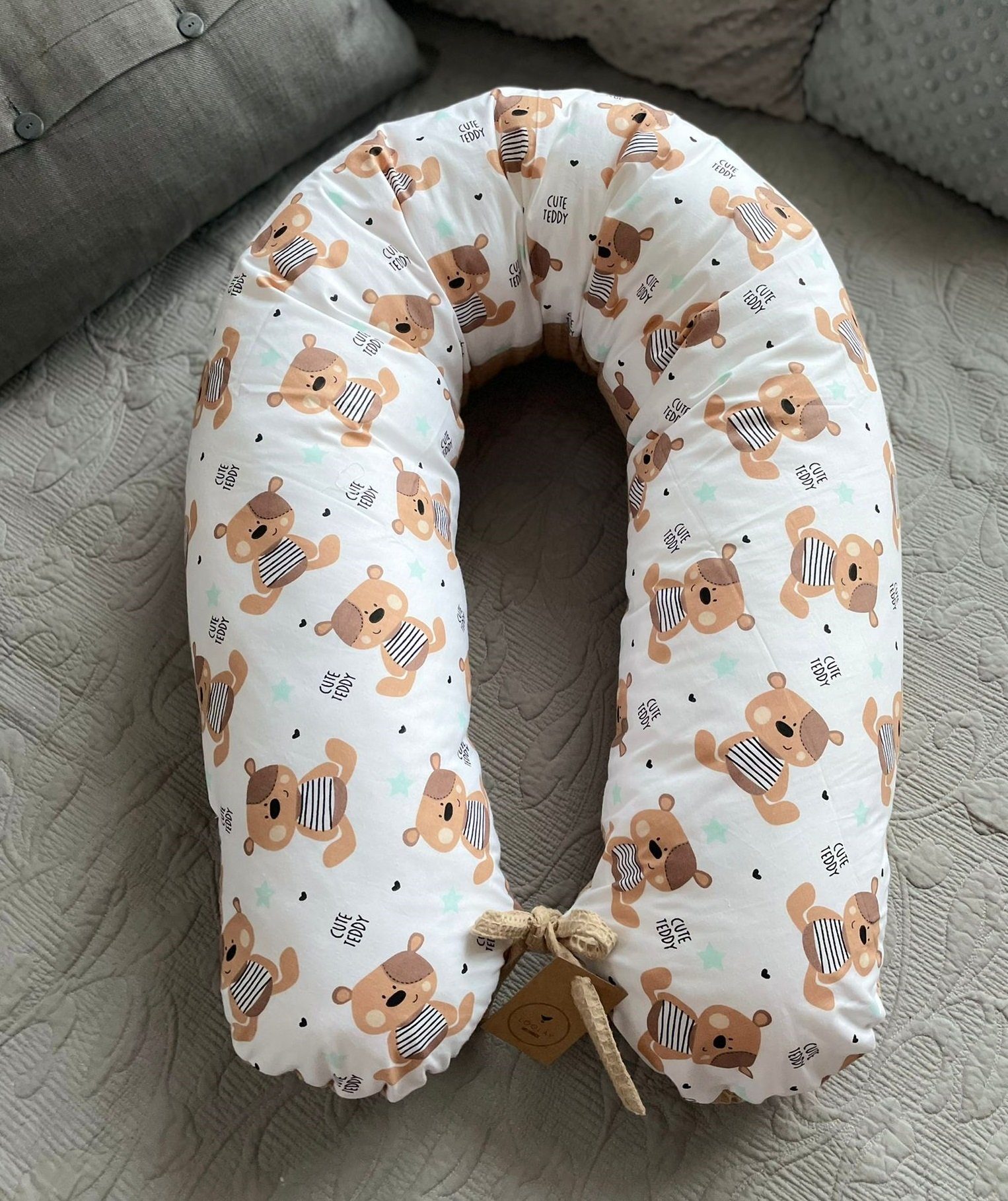 Loolay Stillkissen Waffelpique MINKY Seitenschläferkissen Schwangerschaftsk günstig online kaufen