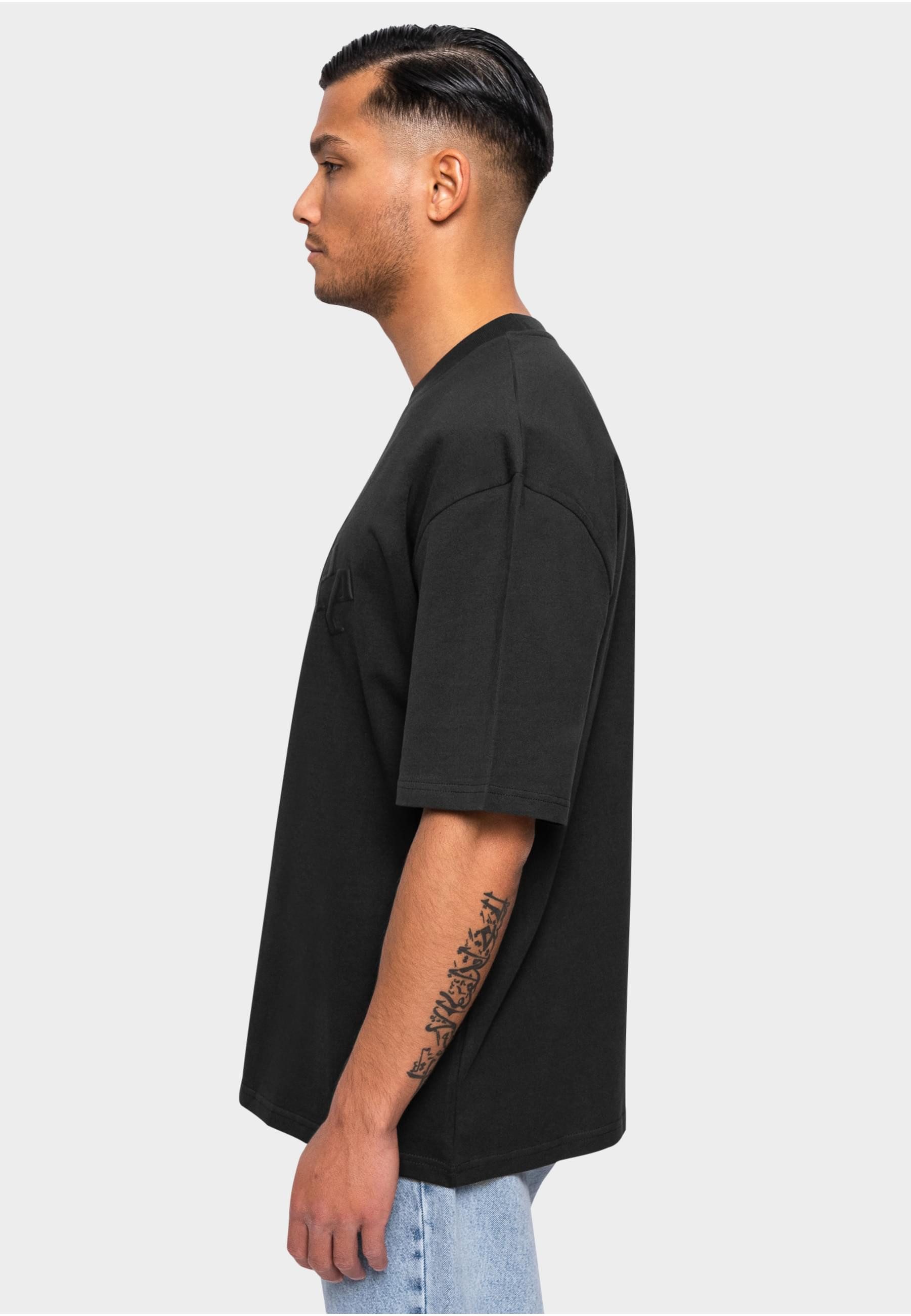 Dropsize T-Shirt Dropsize Herren Heavy Oversize Logo Puffer Print T-Shirt (1-tlg)