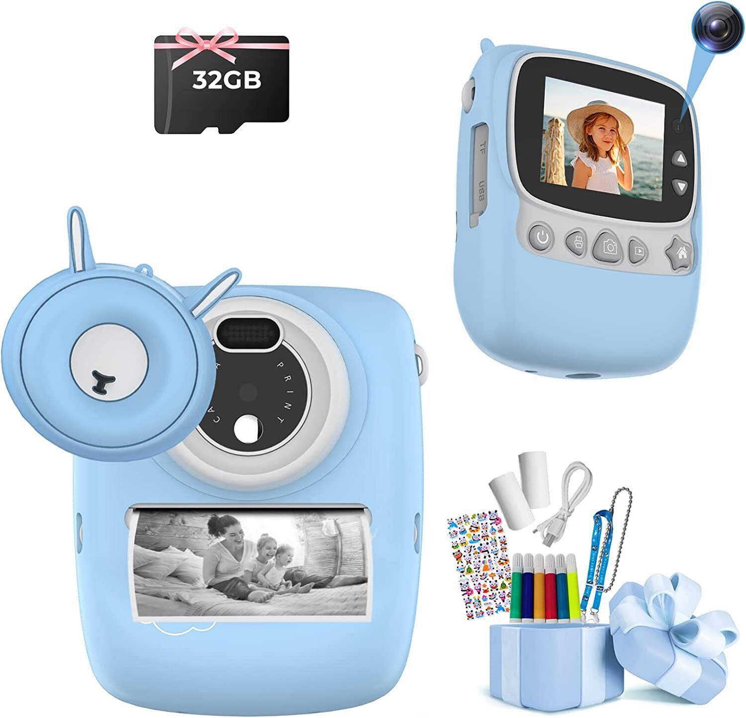 Kinderkamera mit 30 Megapixeln,1080P Full HD Selfie-Digitalkamera Kinderkamera
