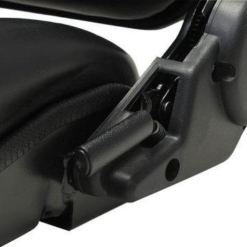 vidaXL Benzinrasenmäher Gabelstapler- und Traktorsitz Verstellbare Rückenlehne Schwarz