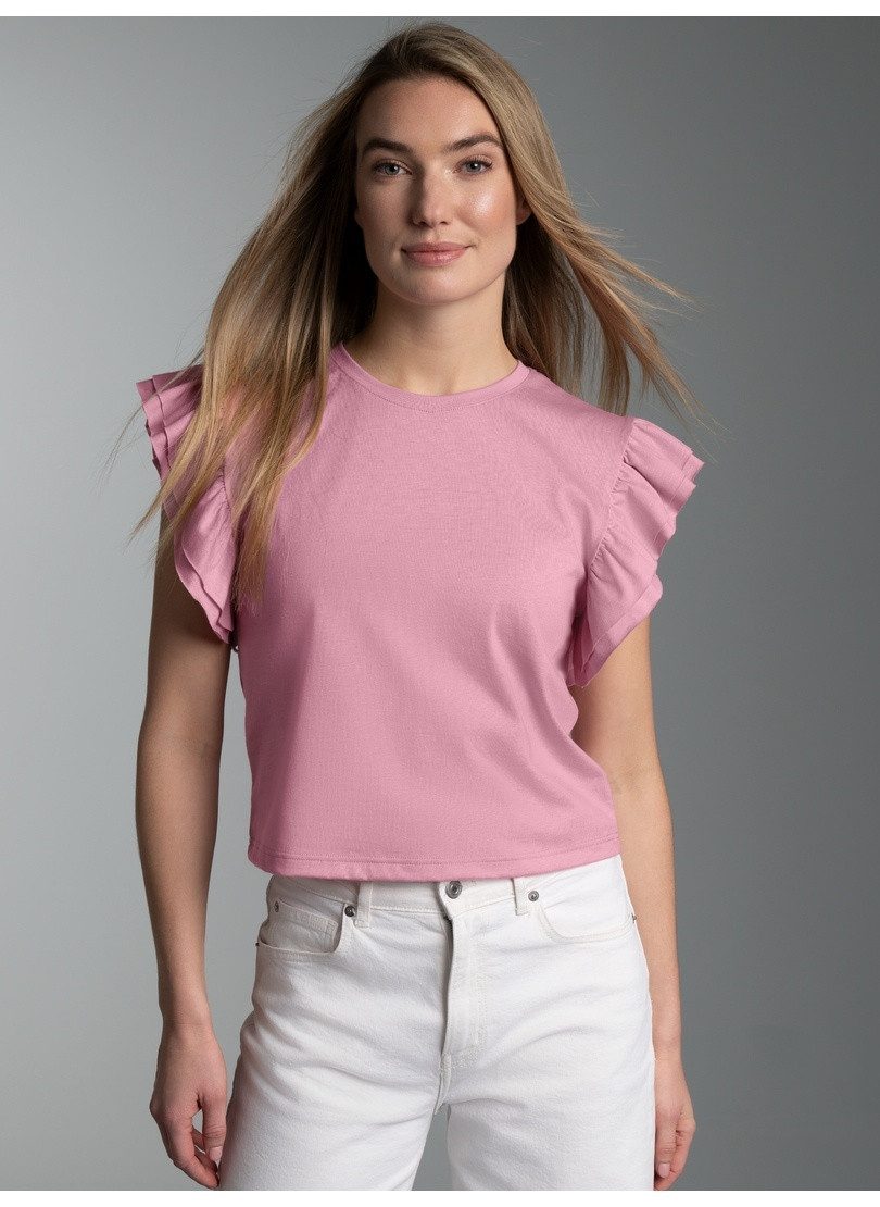 Trigema T-Shirt TRIGEMA Volant Shirt (1-tlg)