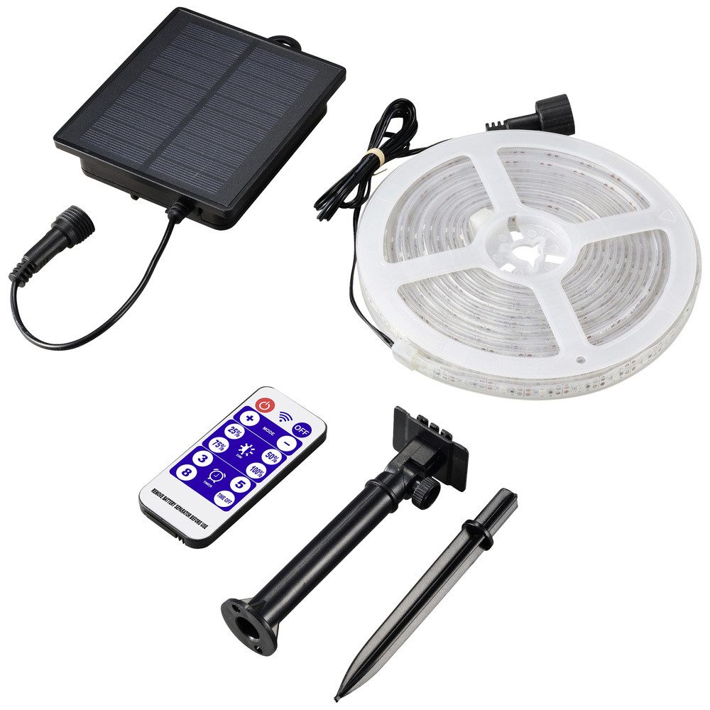 Sygonix Gartenleuchte Sygonix SY-5947266 Solar-Lichtschlauch LED LED fest eingebaut 1.8