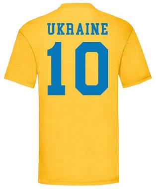 Youth Designz T-Shirt Ukraine Herren T-Shirt Trikot mit trendigem Motiv