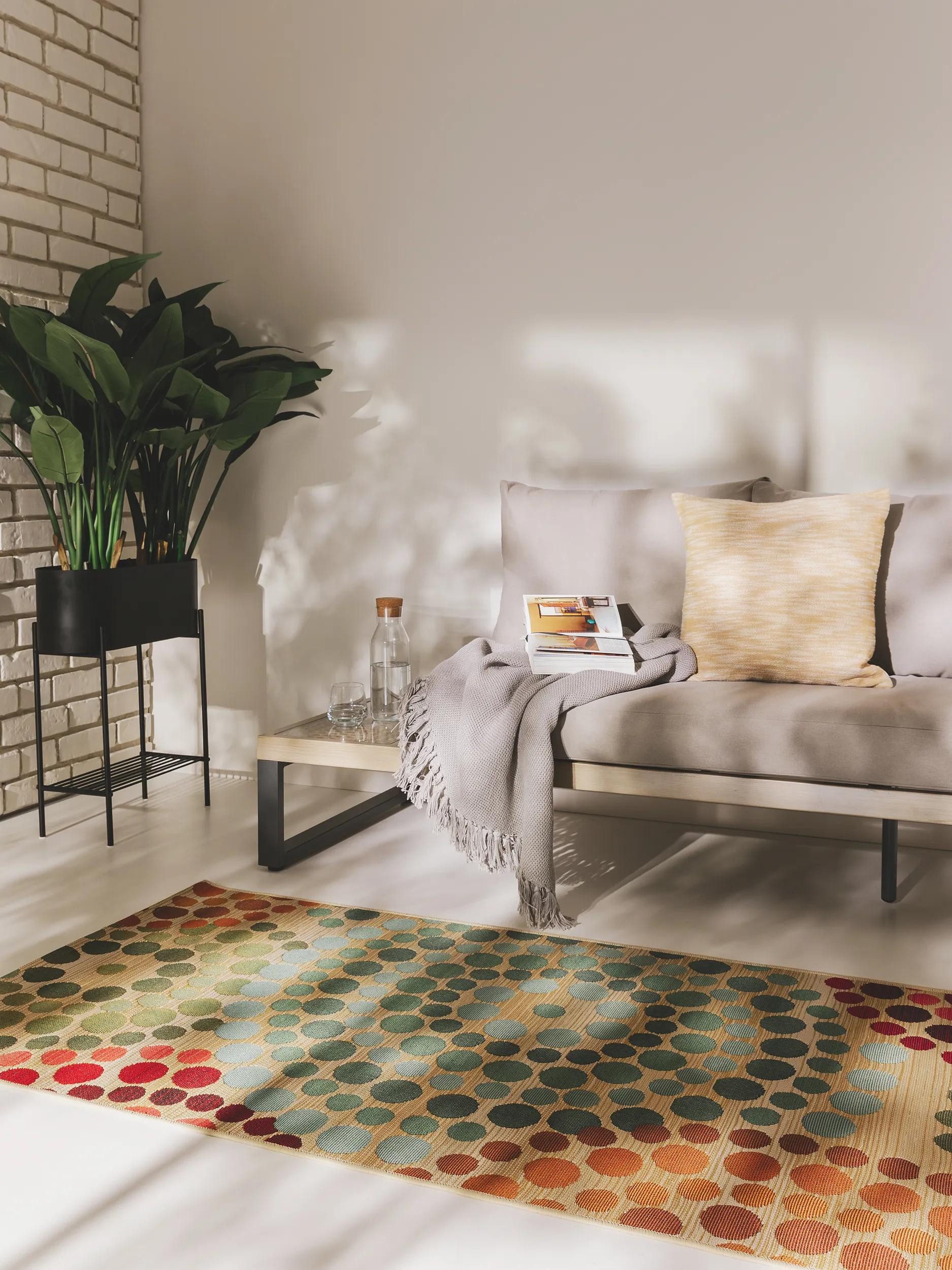 benuta Outdoorteppich Artis, rechteckig, Höhe: 5 mm, Kunstfaser, Outdoor,Abstrakt, Boho-Style, Esszimmer,Flur / Diele