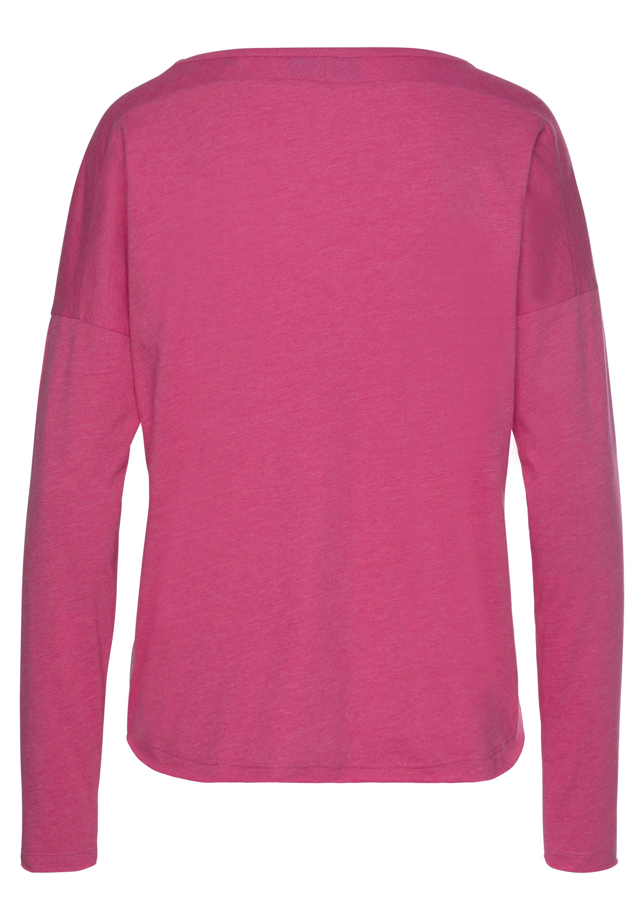 Elbsand Langarmshirt Niola mit großem Frontprint, Longsleeve aus Baumwoll-Mix