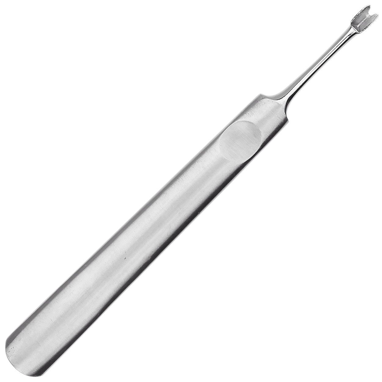 May Nagelhautschieber Premium Nagelhautentferner - Nagelhautmesser mit V-Klinge - Edelstahl