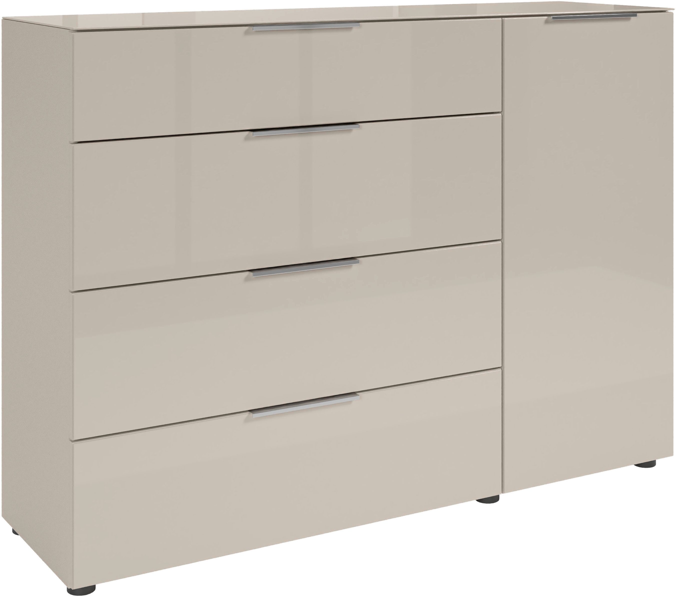HBZ Kommode Santorin, BxHxT 135x99x40 cm (1 St), Breite 135cm, Softclose für Türen und Schubkästen, Melaminbeschichtung