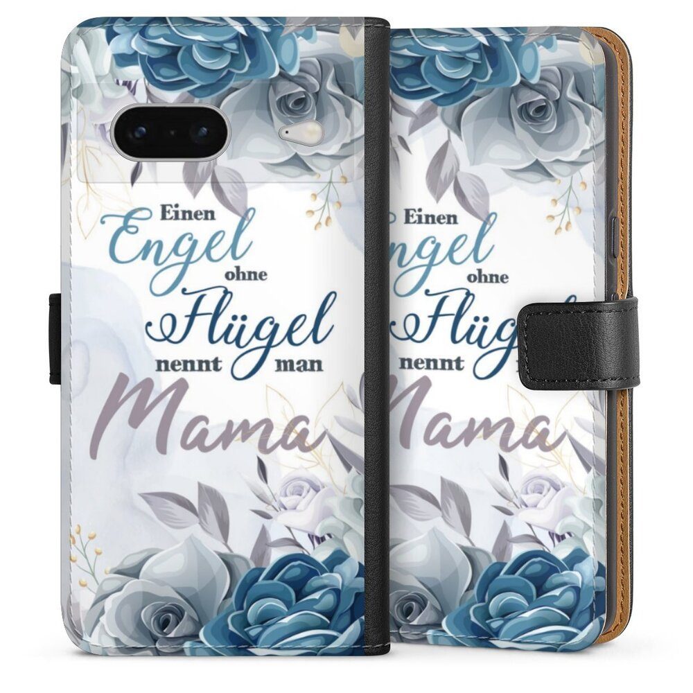 DeinDesign Handyhülle Muttertag Mama Blumen Engel Mama Blumen, Google Pixel 7 Hülle Handy Flip Case Wallet Cover Handytasche Leder