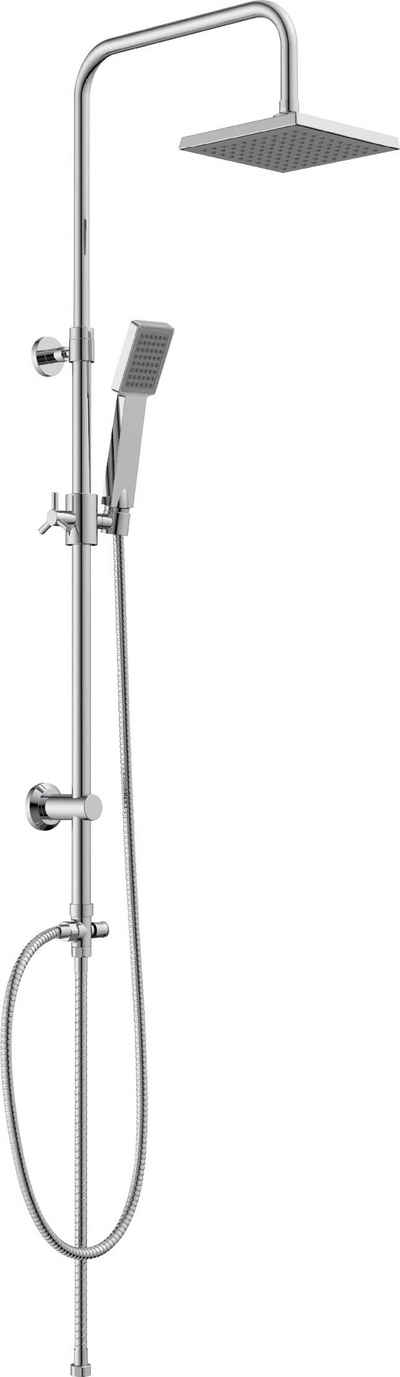 Eisl Brausegarnitur Easy Refresh, Höhe 127 cm, Antikalknoppen und integrierte Wassersparfunktion