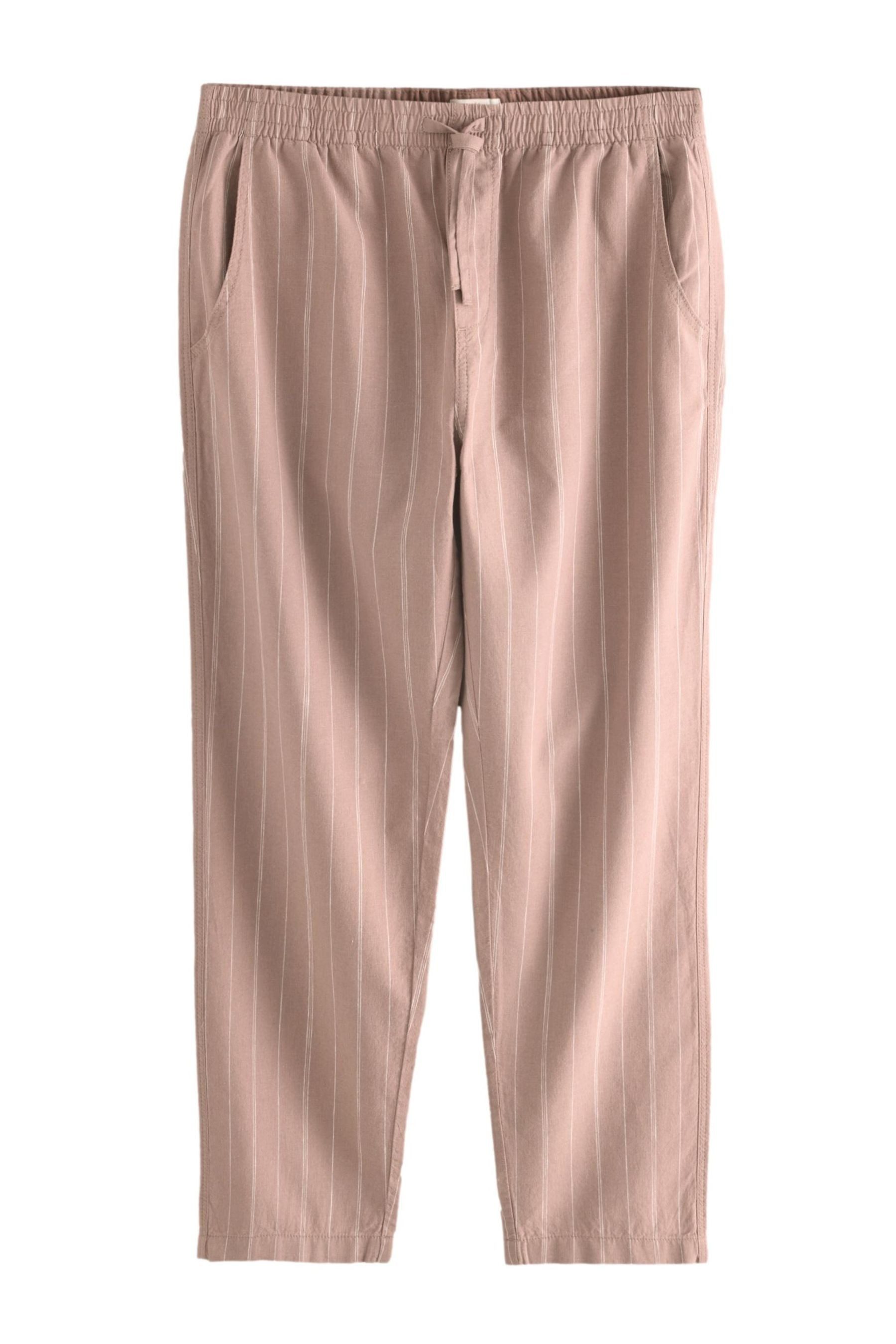 Next Leinenhose Gestreifte Hose aus Baumwolle günstig online kaufen